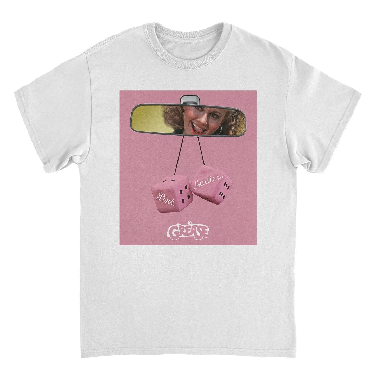 Grease Pink Ladies White T-Shirt by HandyShopping4U2