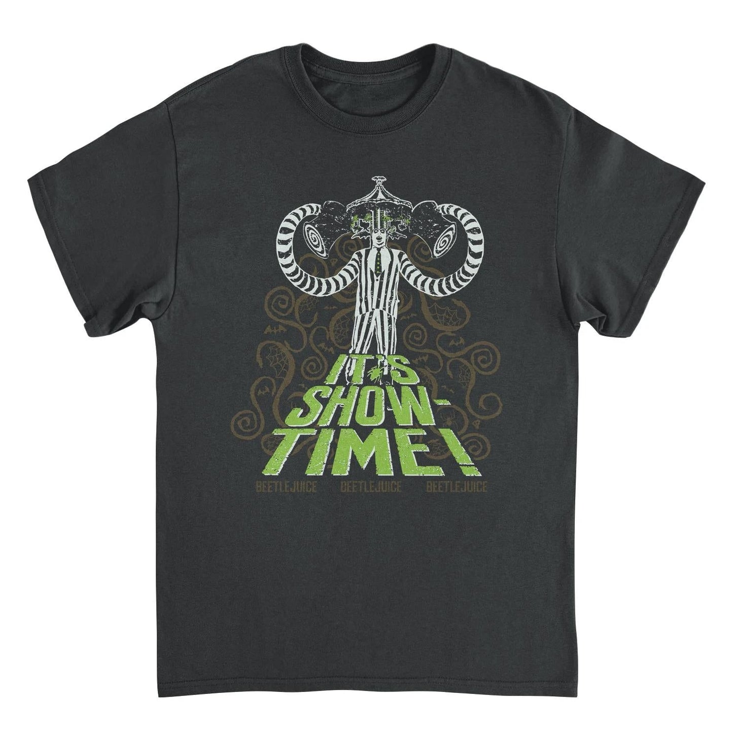 Beetlejuice It's Show-Time Black T-Shirt by HandyShopping4U2