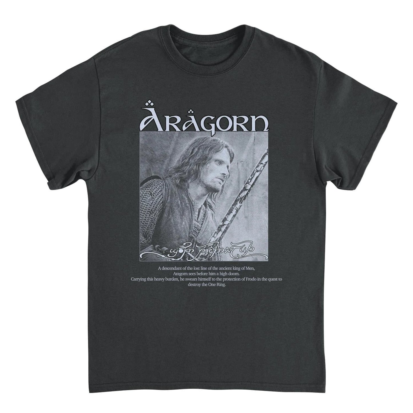 Lord of The Rings Aragorn Son of Arathorn Black T-Shirt by HandyShopping4U2
