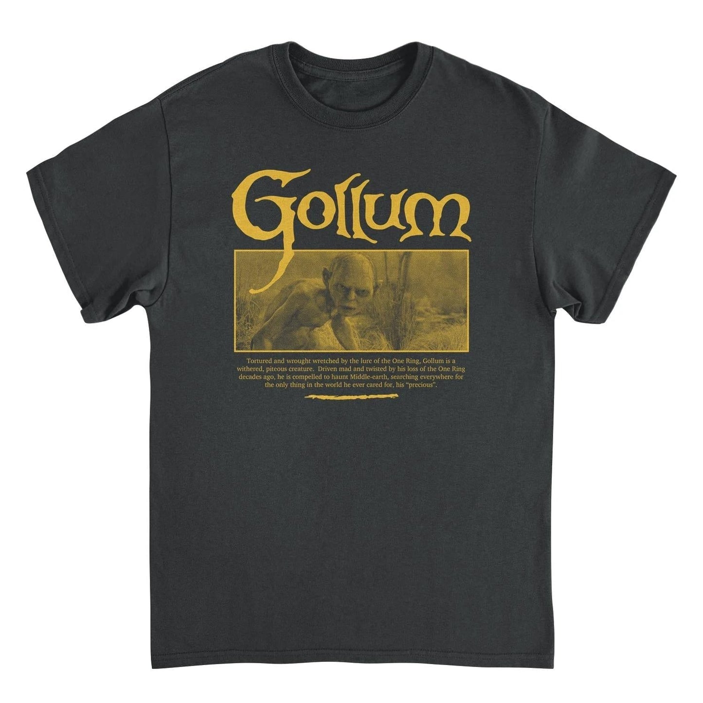 Lord of The Rings Gollum Black T-Shirt by HandyShopping4U2