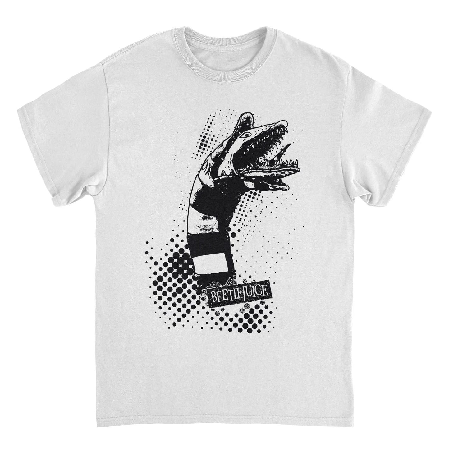 Beetlejuice Sandworm Attack White T-Shirt by HandyShopping4U2