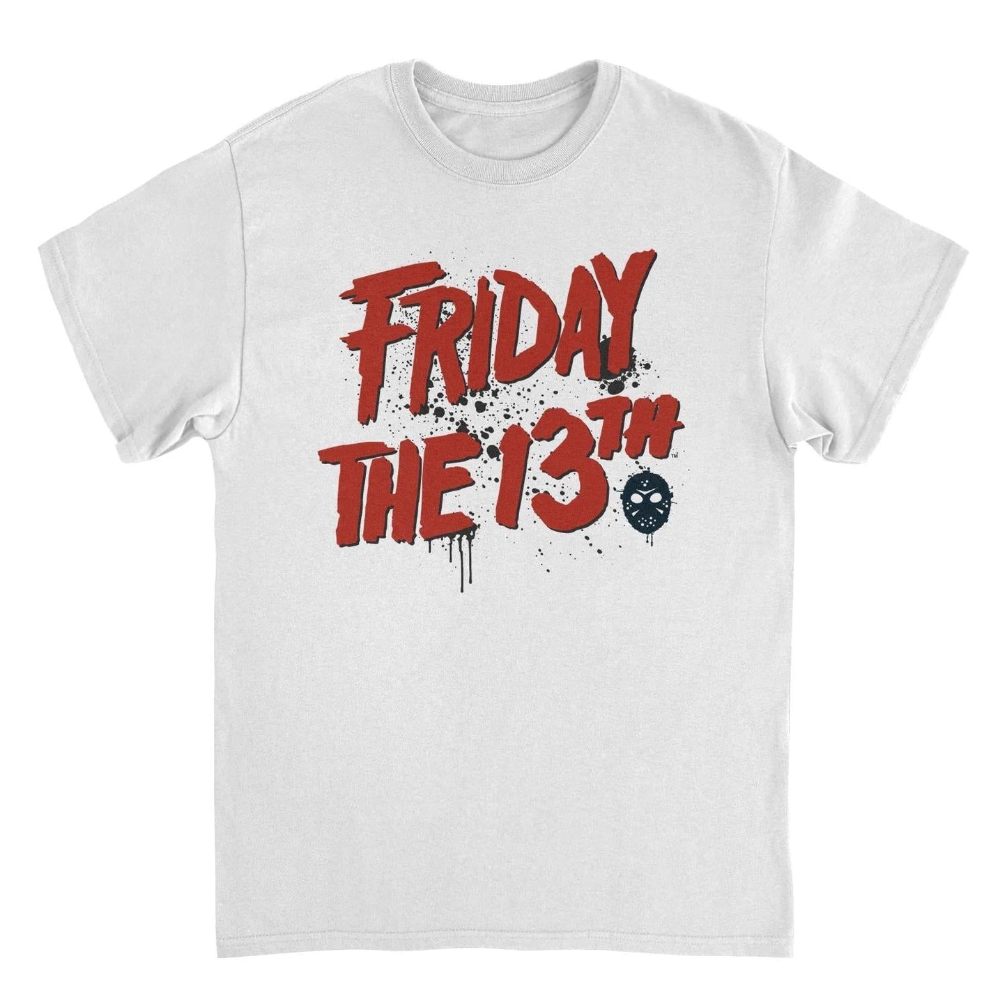 Friday the 13th Splash Logo White T-Shirt by HandyShopping4U2