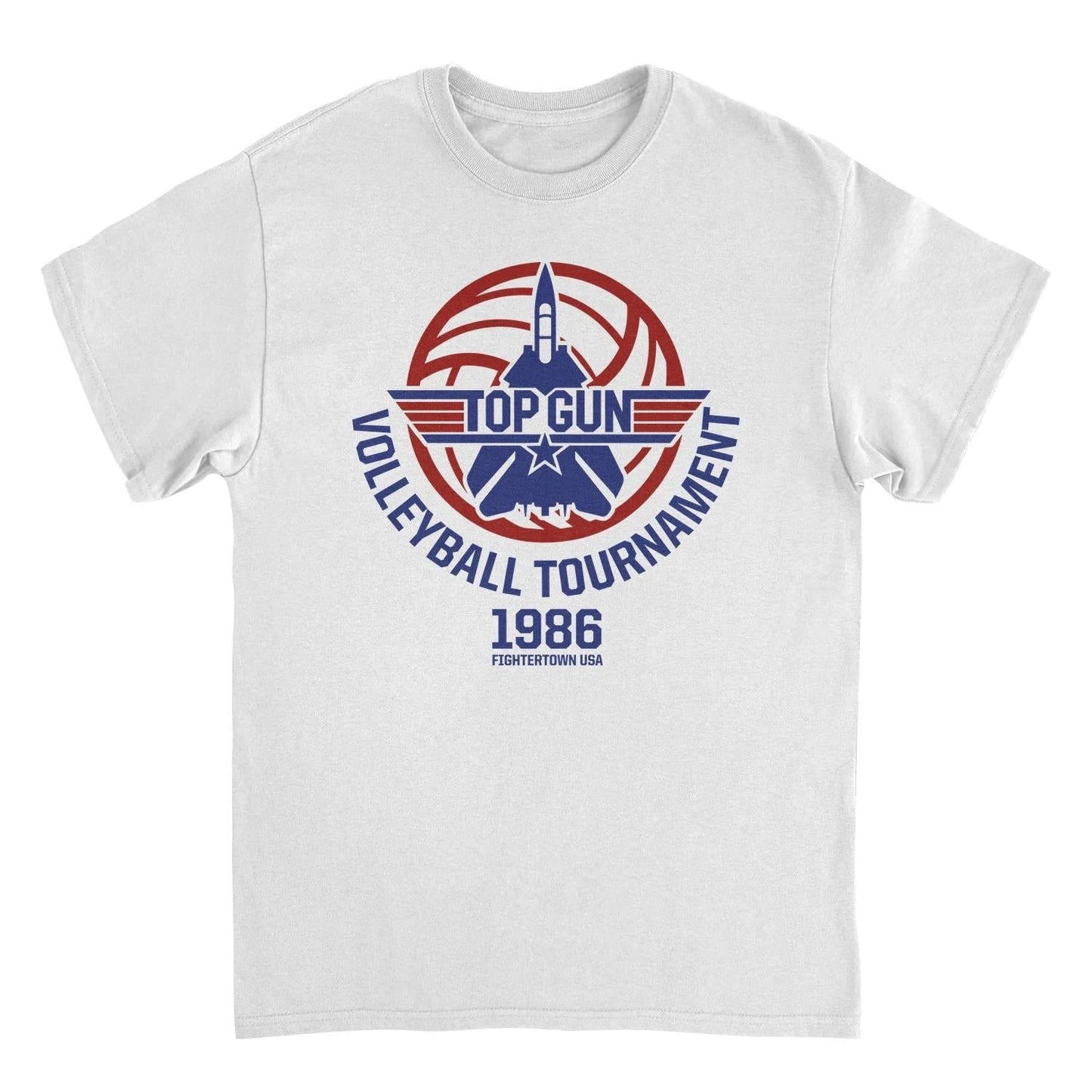 Top Gun Volleyball Tournament White T-Shirt by HandyShopping4U2