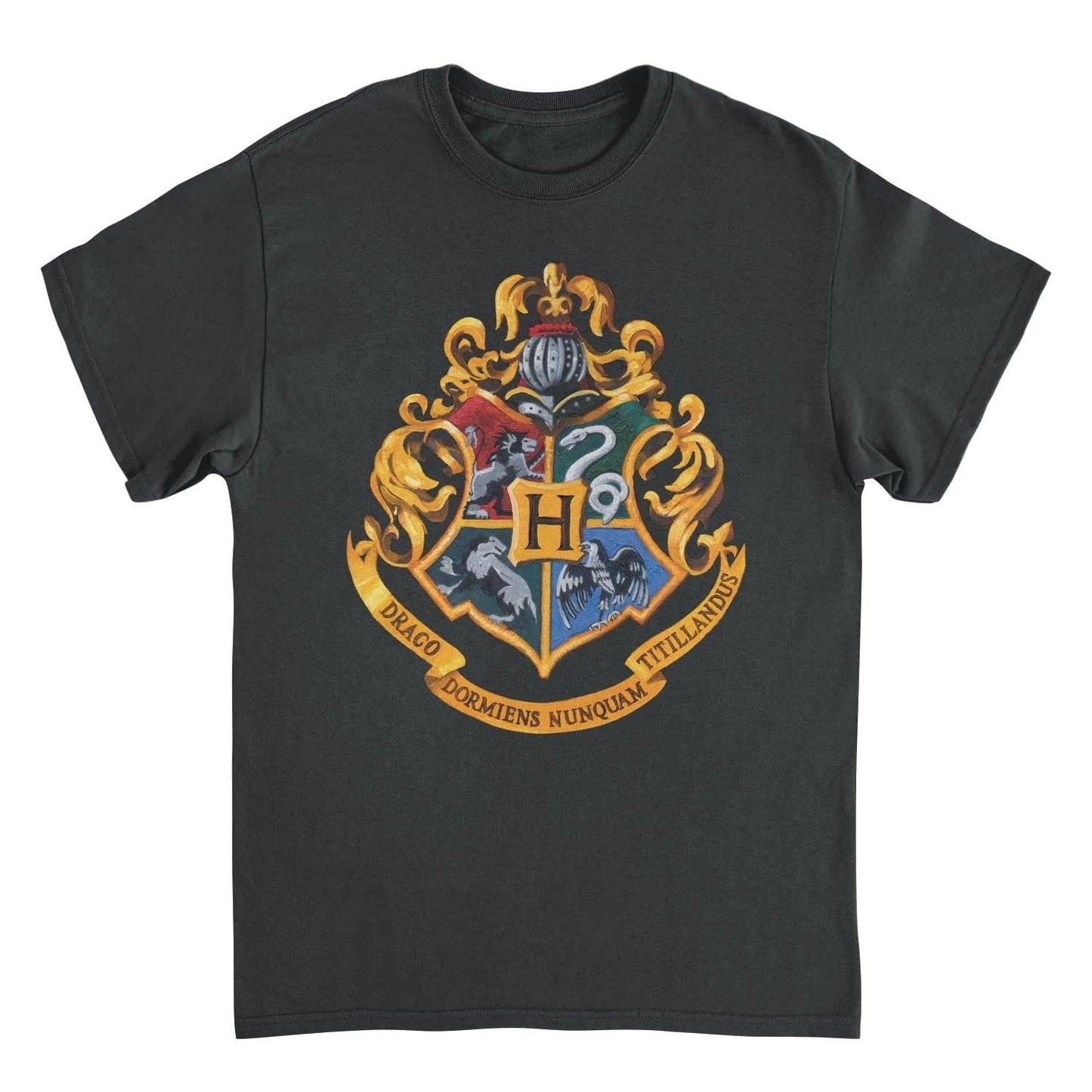 Harry Potter Hogwarts Black T-Shirt by HandyShopping4U2
