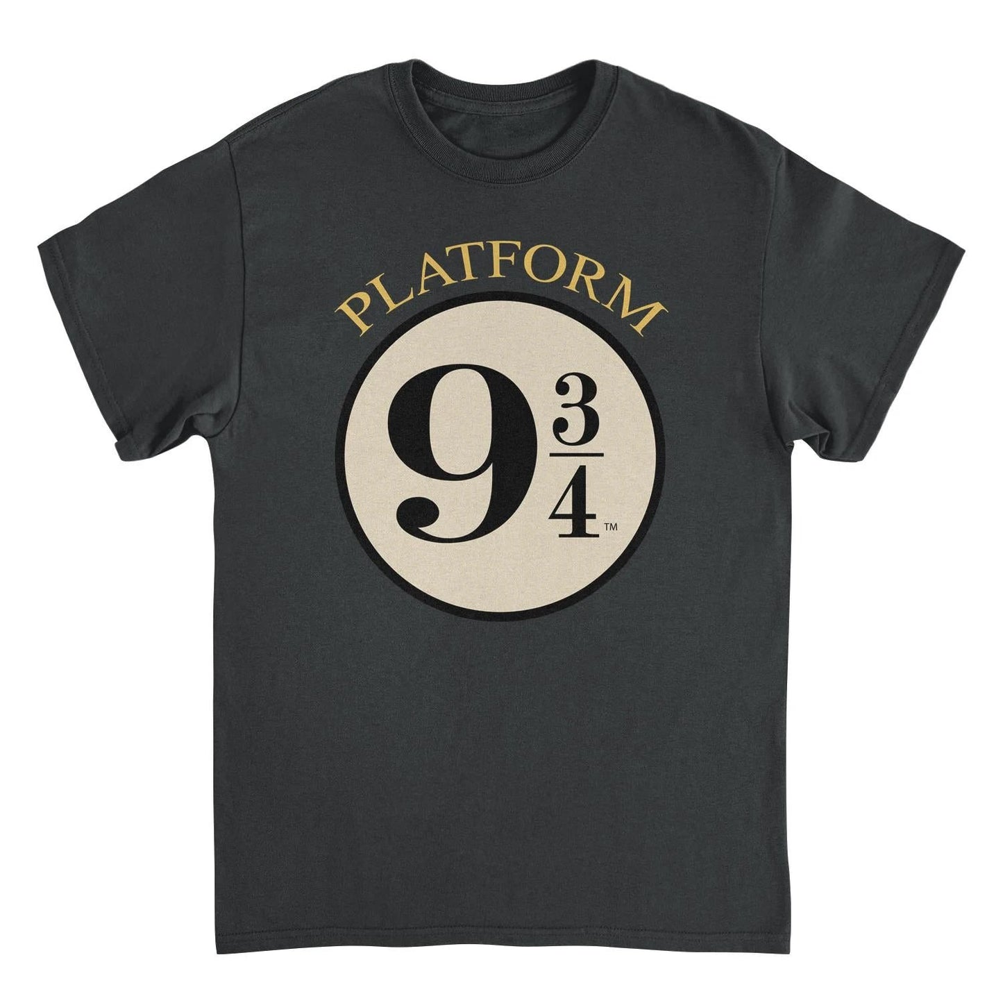 Harry Potter Platform Nine and Three Quarters Black T-Shirt by HandyShopping4U2