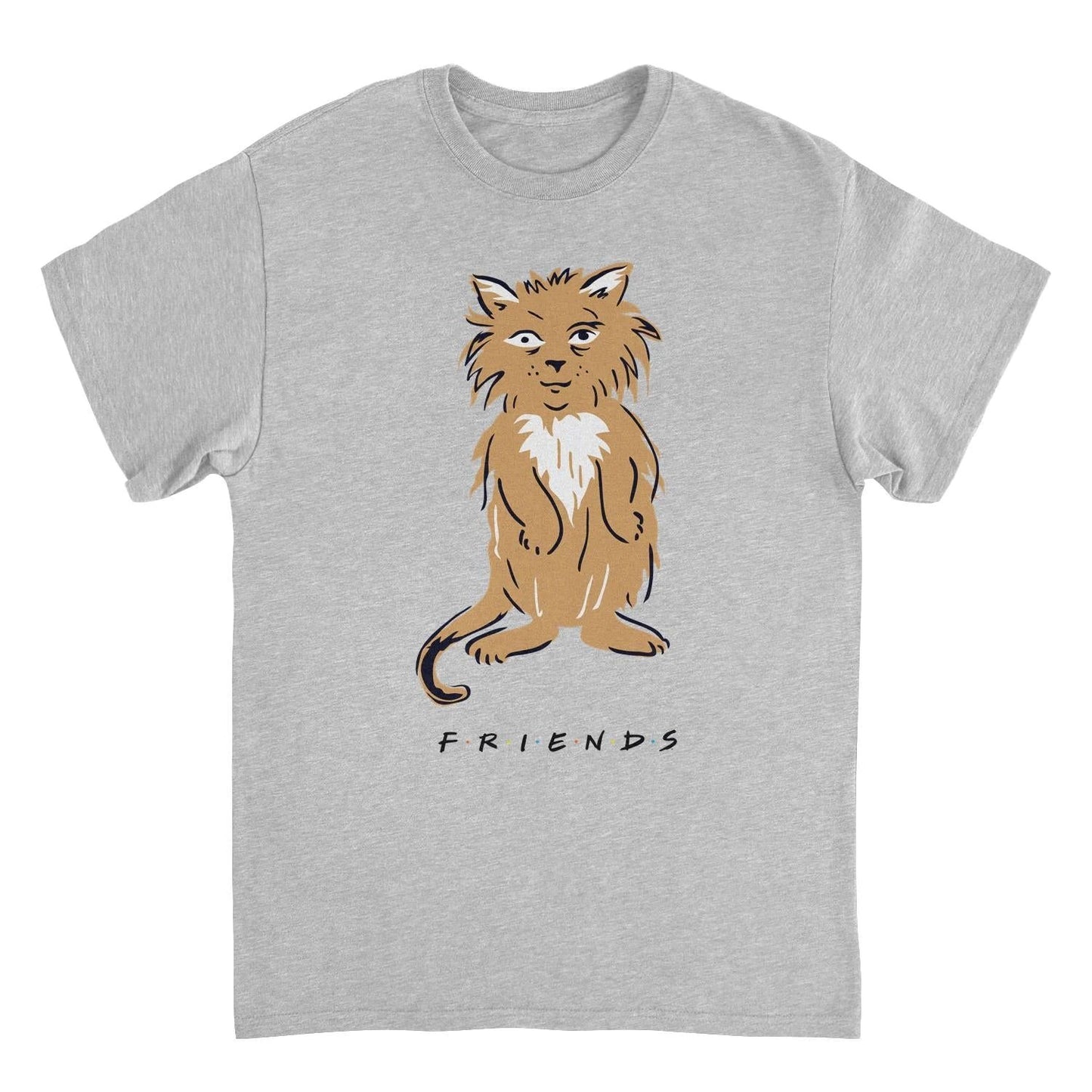 Friends Smelly Cat Sport Grey T-Shirt by HandyShopping4U2