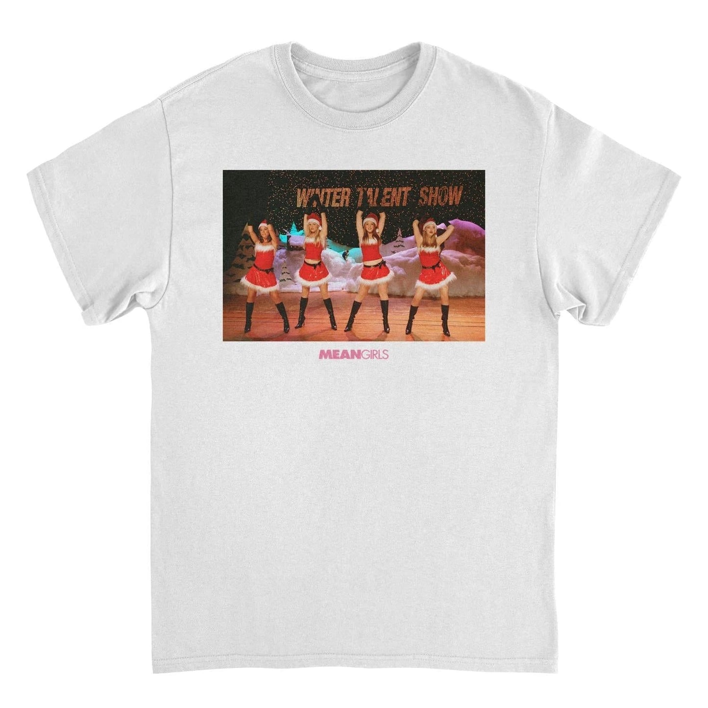 Mean Girls Christmas Scene White T-Shirt by HandyShopping4U2