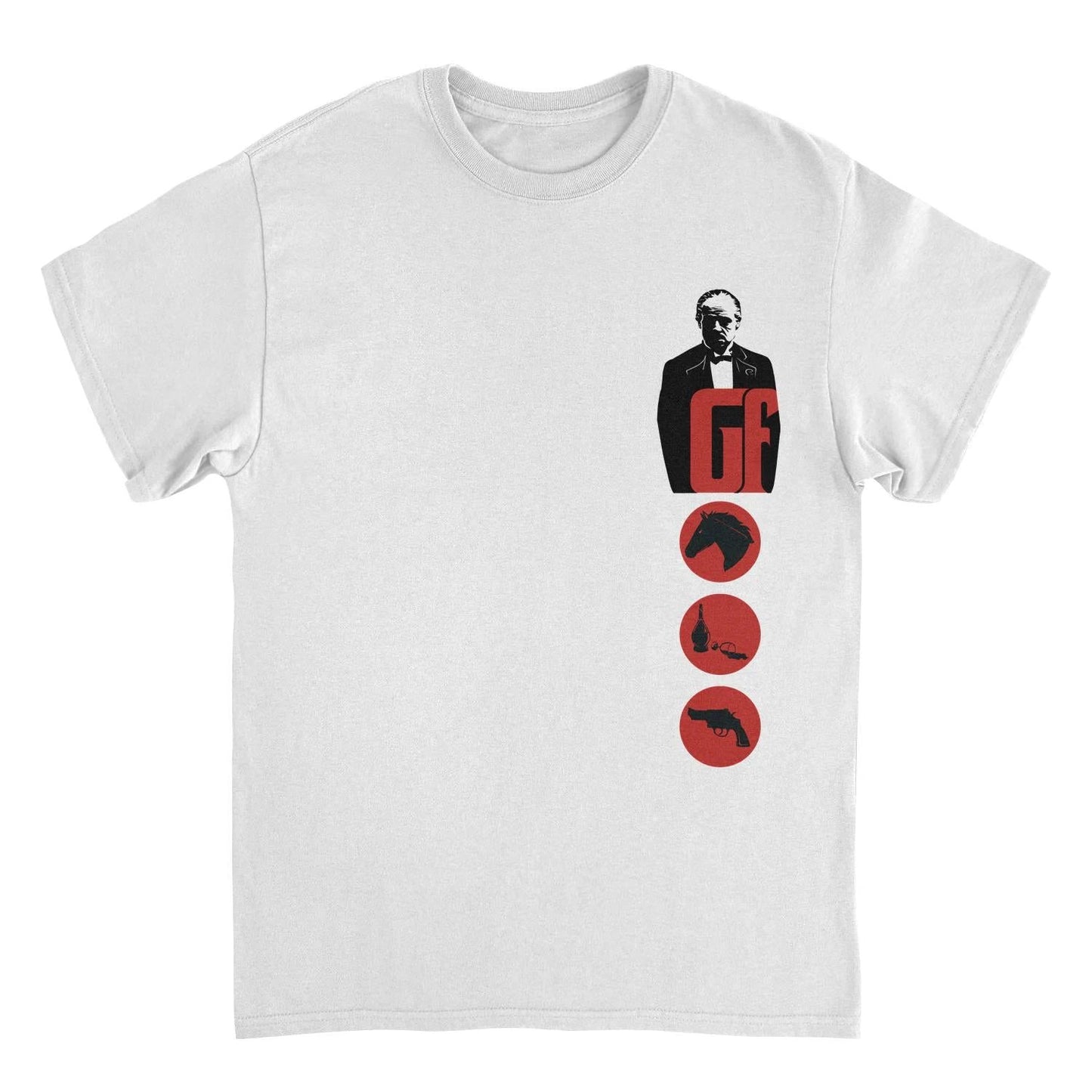 The Godfather The Godfather Pocket Print White T-Shirt by HandyShopping4U2