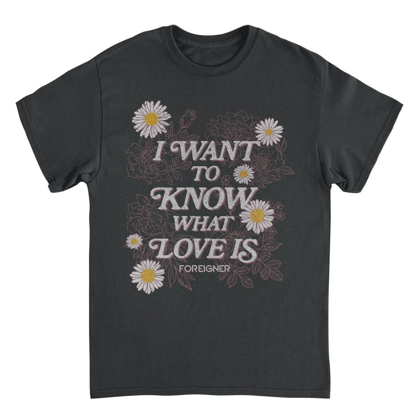 Foreigner I Want To Know Black T-Shirt by HandyShopping4U2