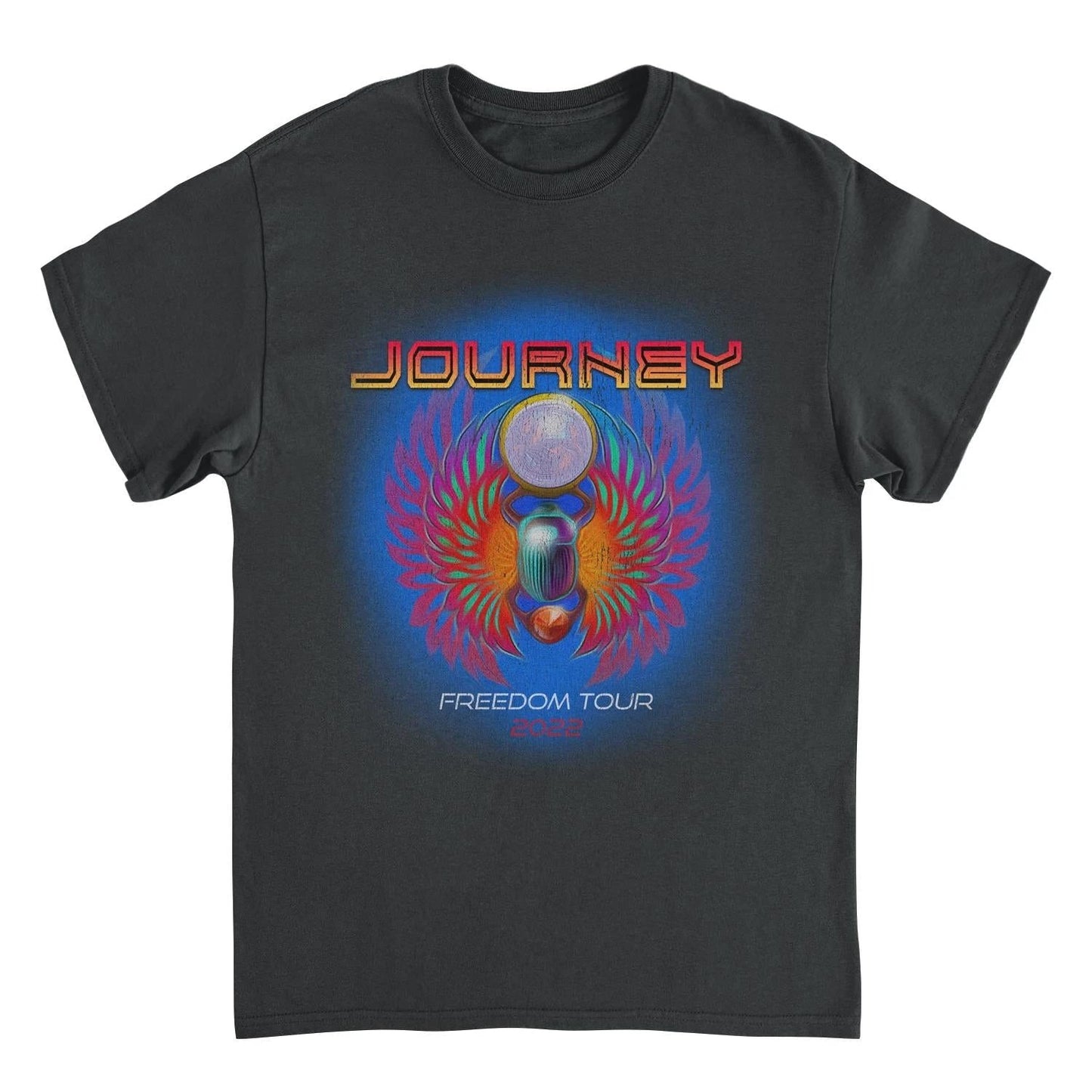 Journey Freedom Tour 2022 Black T-Shirt by HandyShopping4U2