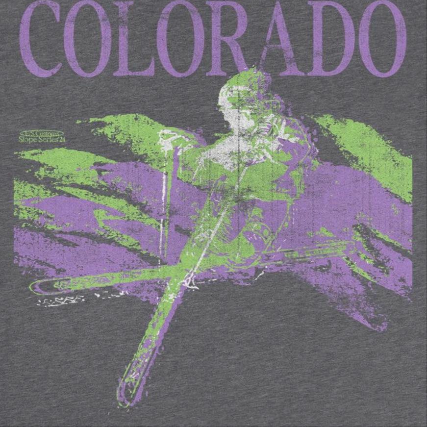 Ski Colorado Heather Charcoal T-Shirt by HandyShopping4U2