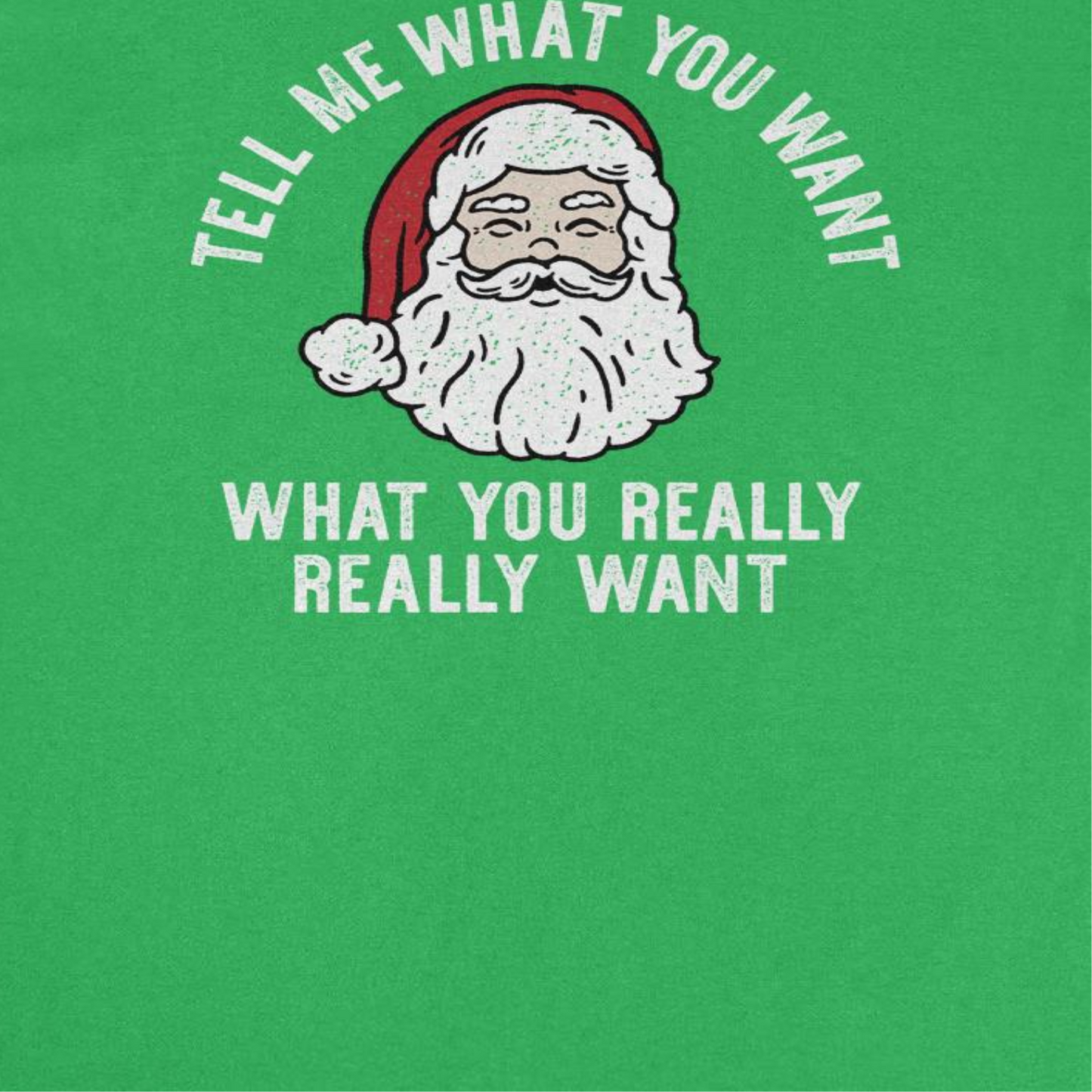 Christmas T-Shirt - Tell Me What you Want What You Really Really Want by HandyShopping4U2