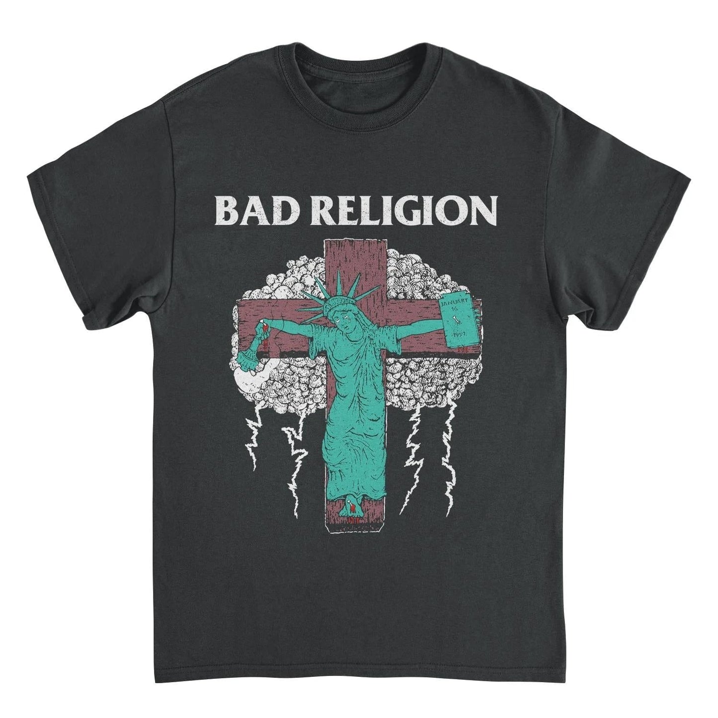 Bad Religion Liberty 91 Tour Back Black T-Shirt by HandyShopping4U2