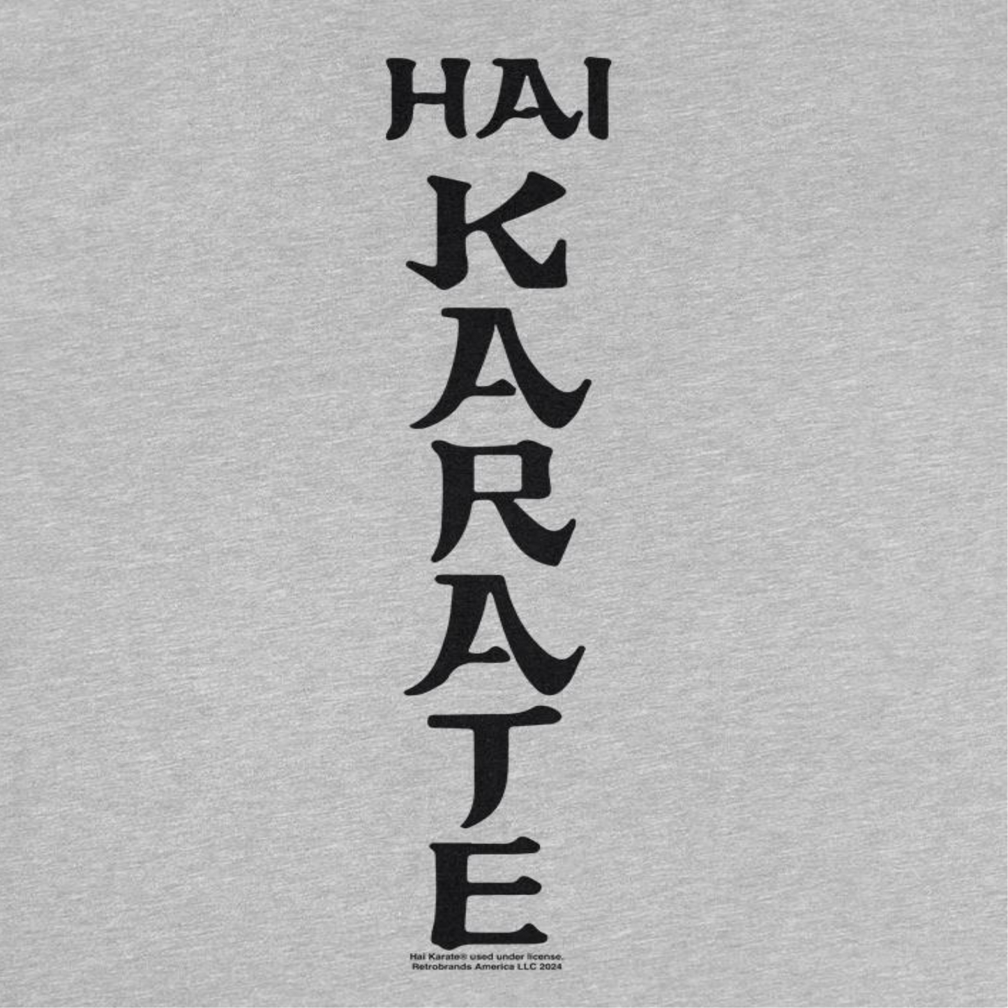 Hai Karate Vertical Logo Retro Aftershave Sport Grey T-Shirt by HandyShopping4U2