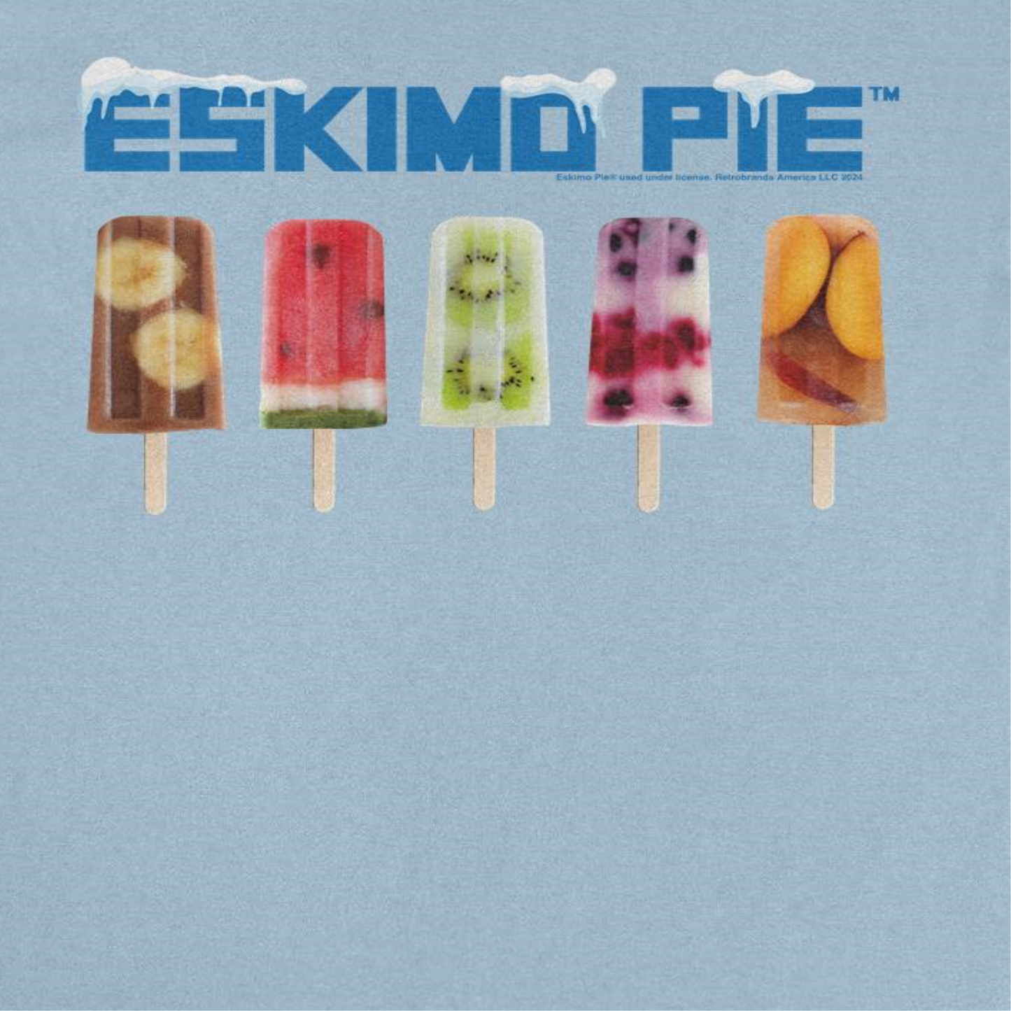 Eskimo Pie Retro Ice Lolly Selection Light Blue T-Shirt by HandyShopping4U2