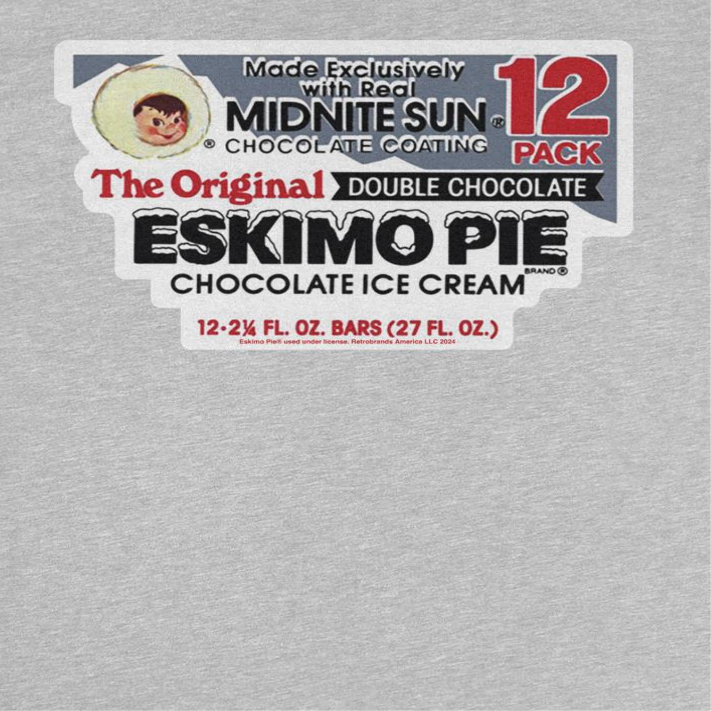 Eskimo Pie the Original Double Chocolate Sport Grey T-Shirt by HandyShopping4U2