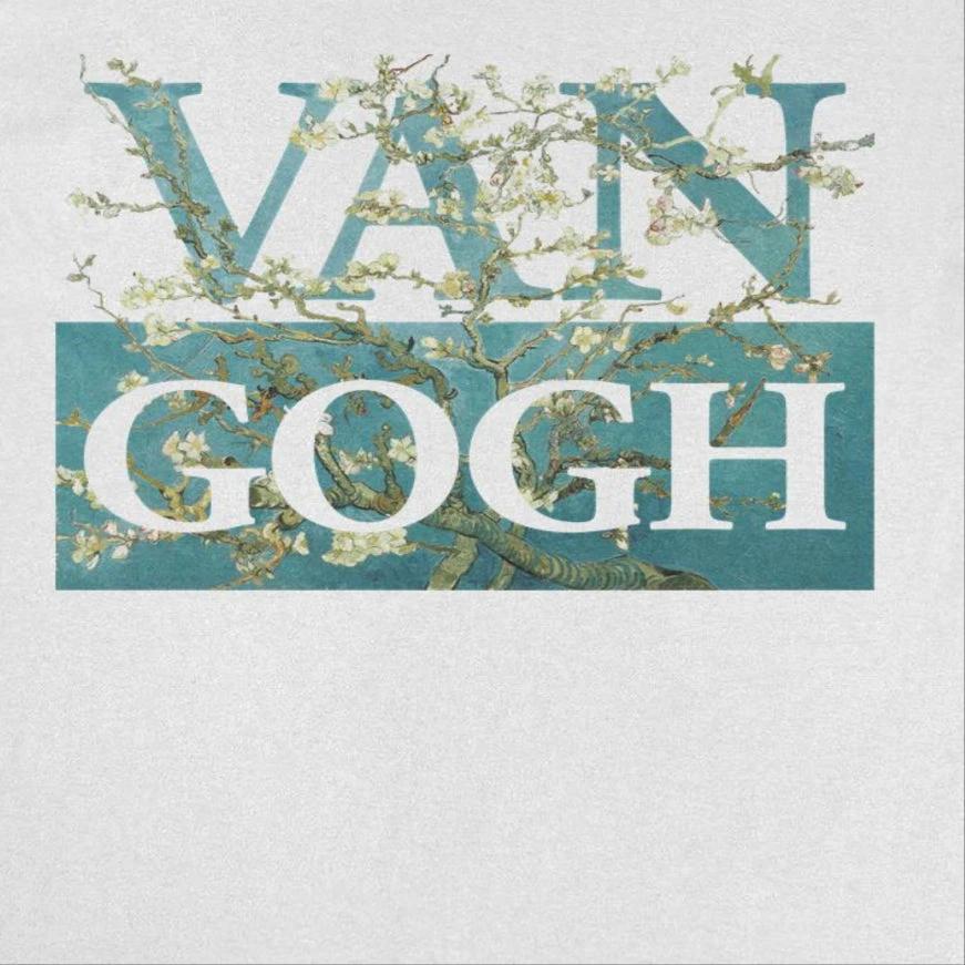 Classic Paintings Van Gogh Blossoms White T-Shirt by HandyShopping4U2