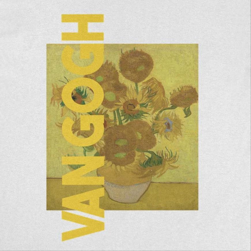 Classic Paintings Sunflowers Van Gogh White T-Shirt by HandyShopping4U2