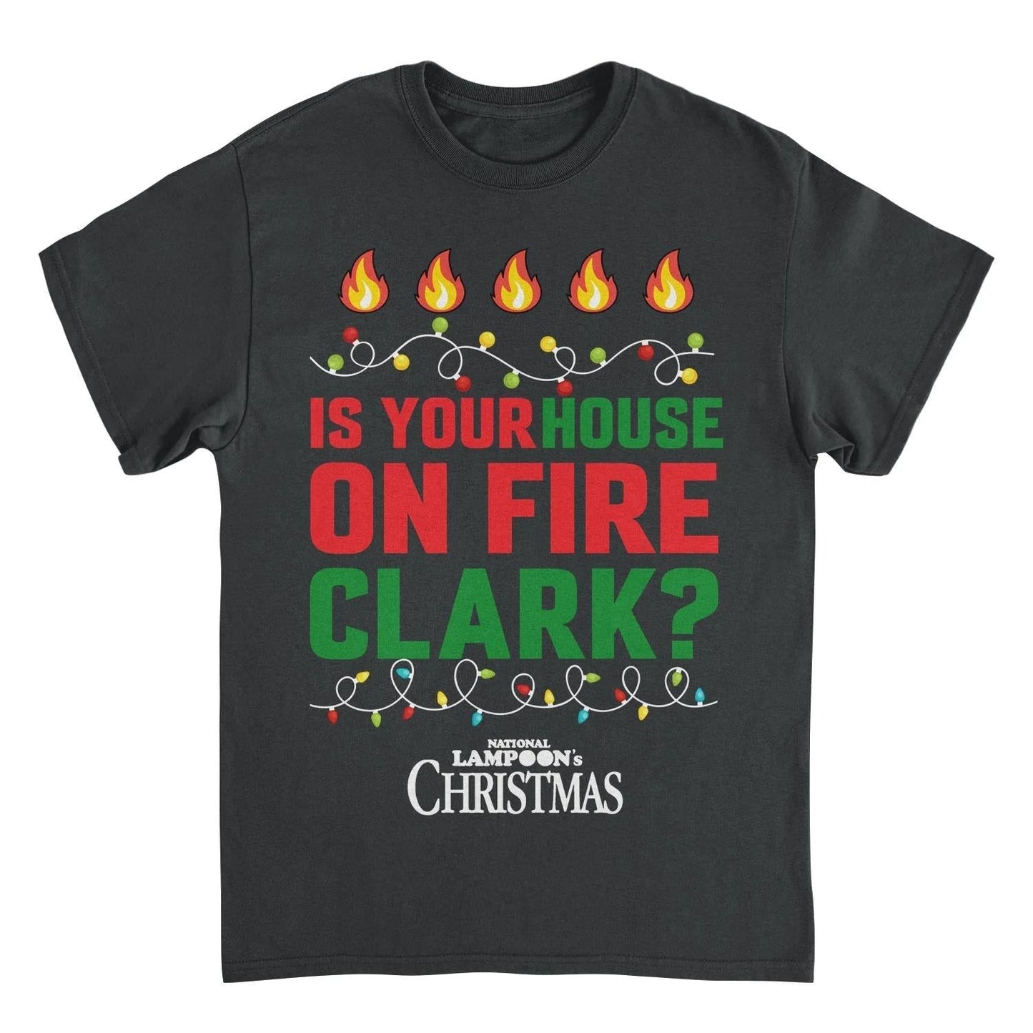 National Lampoon's Christmas Vacation House on Fire T-Shirt by HandyShopping4U2