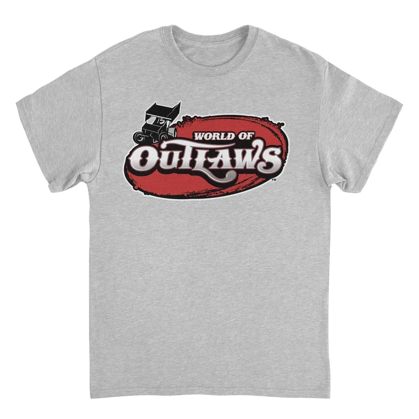 World of Outlaws Logo Sport Grey T-Shirt by HandyShopping4U2