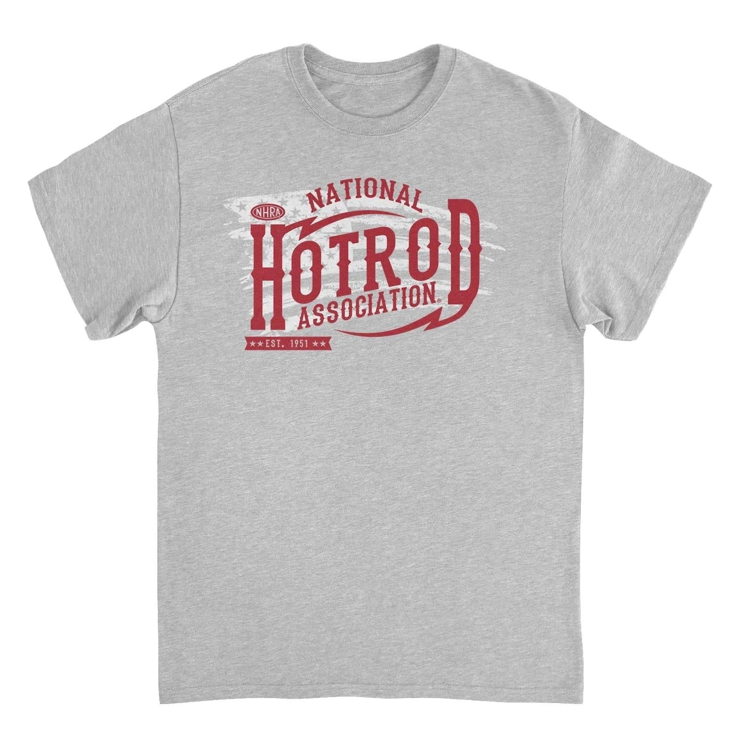 NHRA National Hot Rod Association Red logo Sport Grey T-Shirt by HandyShopping4U2