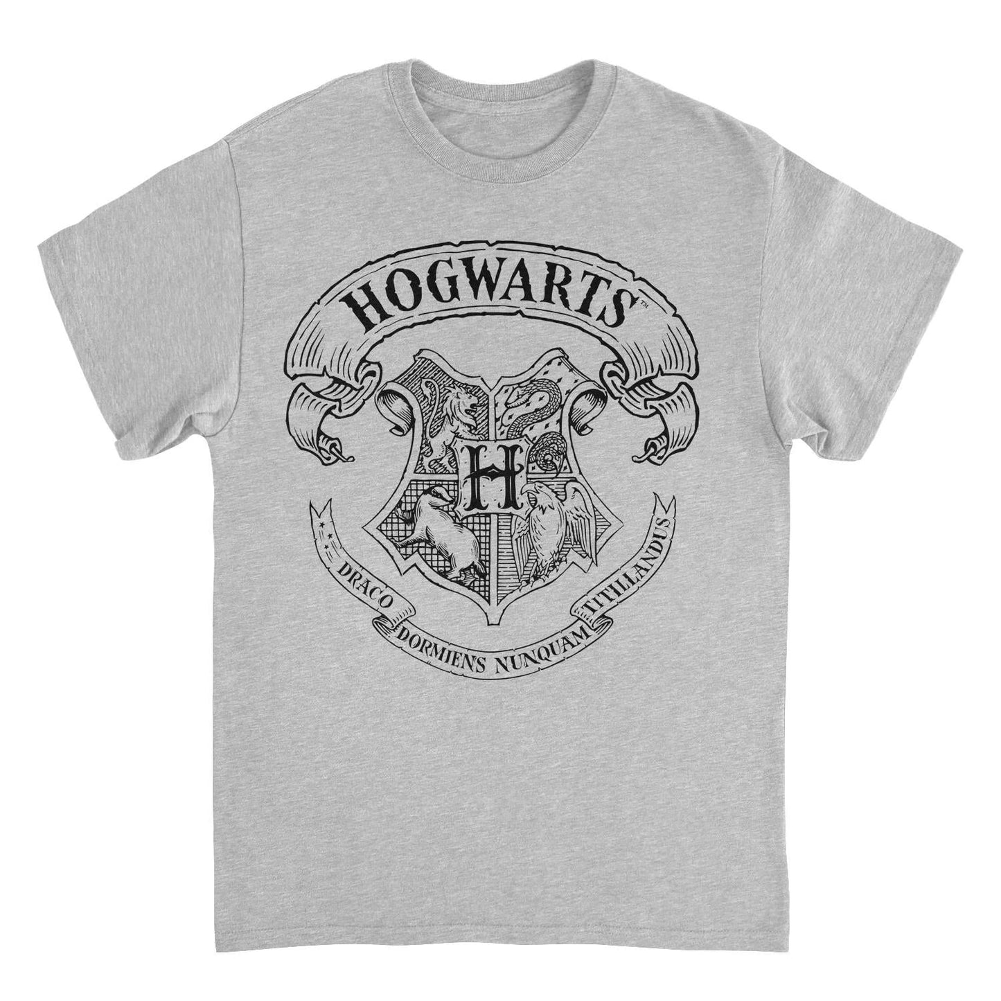 Harry Potter Hogwarts Pencil Emblem Sport Grey T-Shirt by HandyShopping4U2