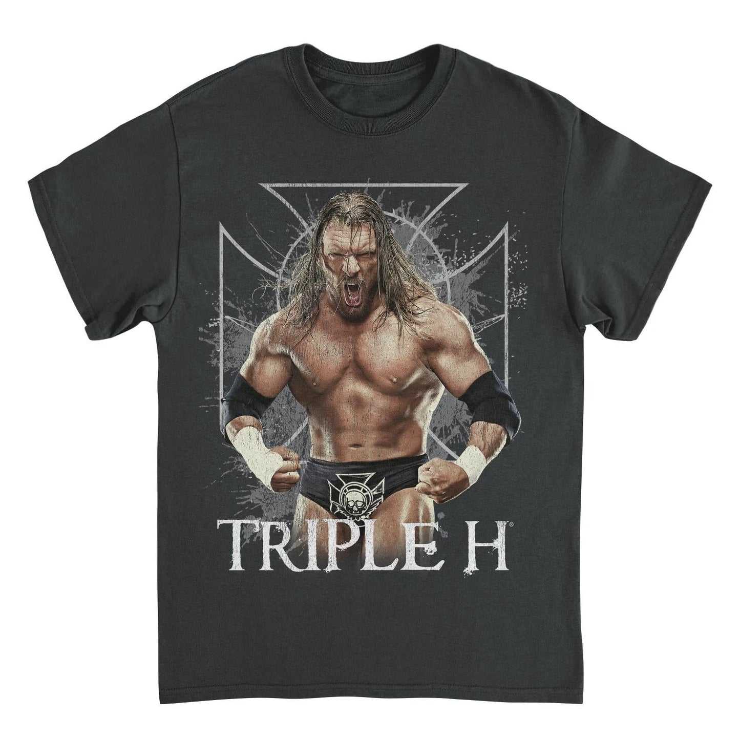 WWE Triple H Black T-Shirt by HandyShopping4U2