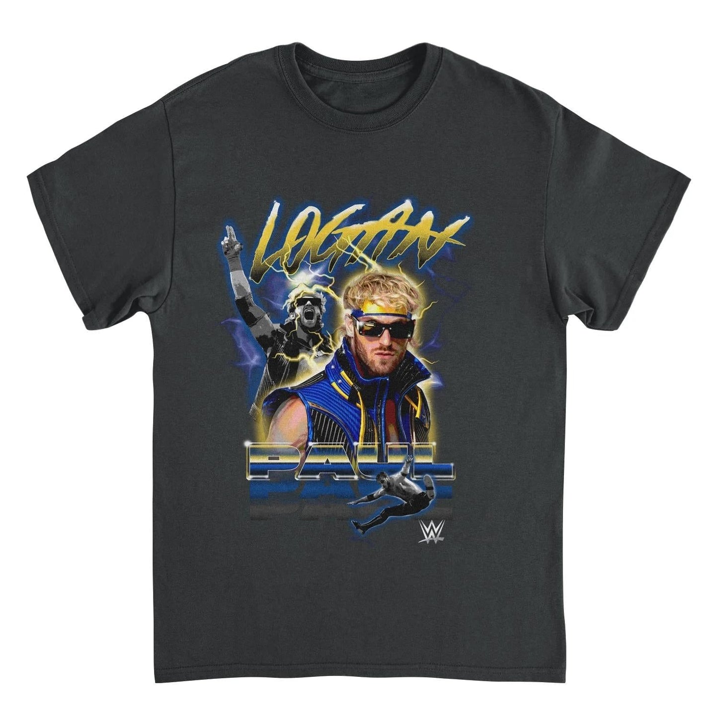 WWE Blue Steel Black T-Shirt by HandyShopping4U2