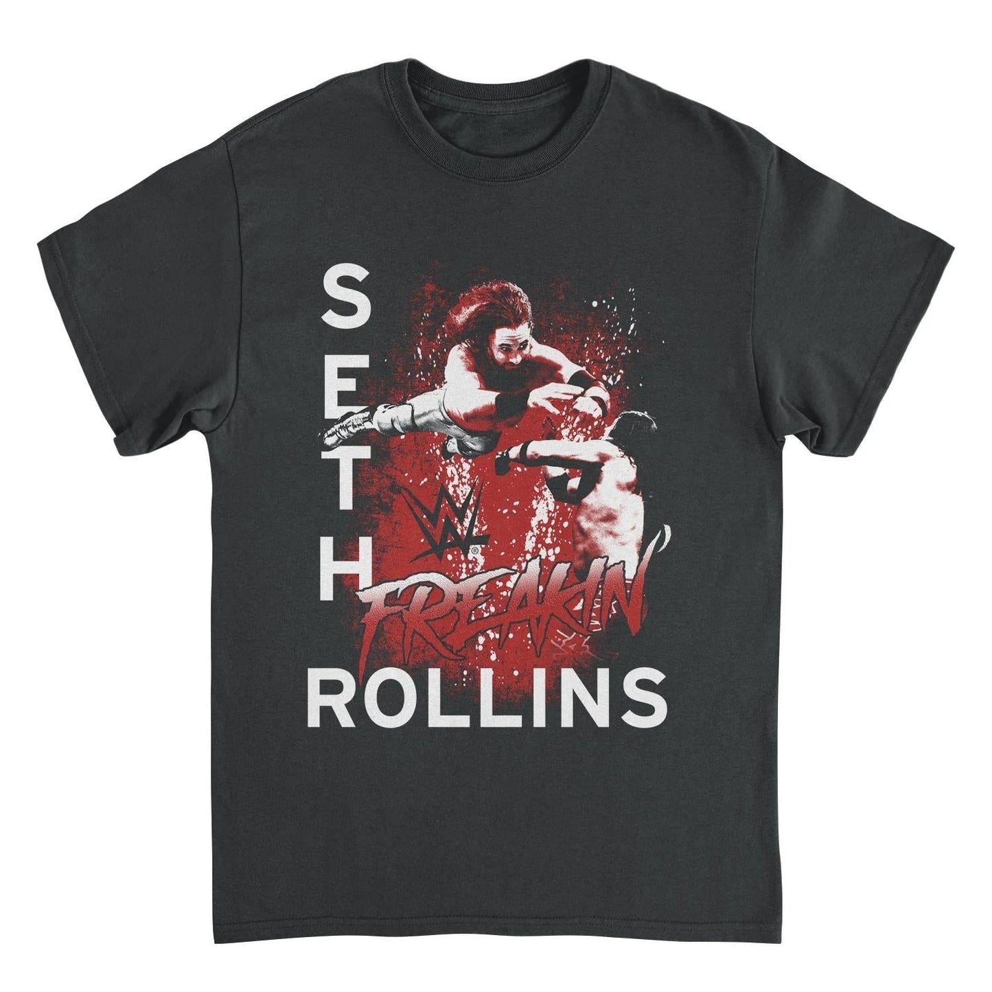 WWE Freakin Rollins Black T-Shirt by HandyShopping4U2