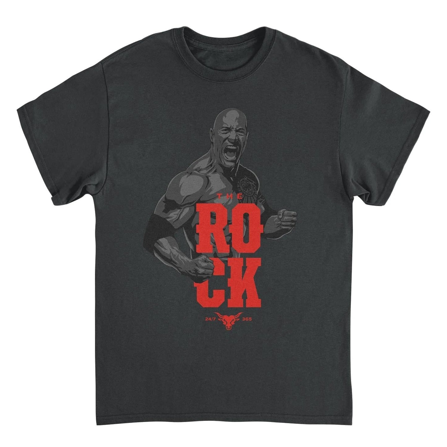 WWE Rock 365 Black T-Shirt by HandyShopping4U2