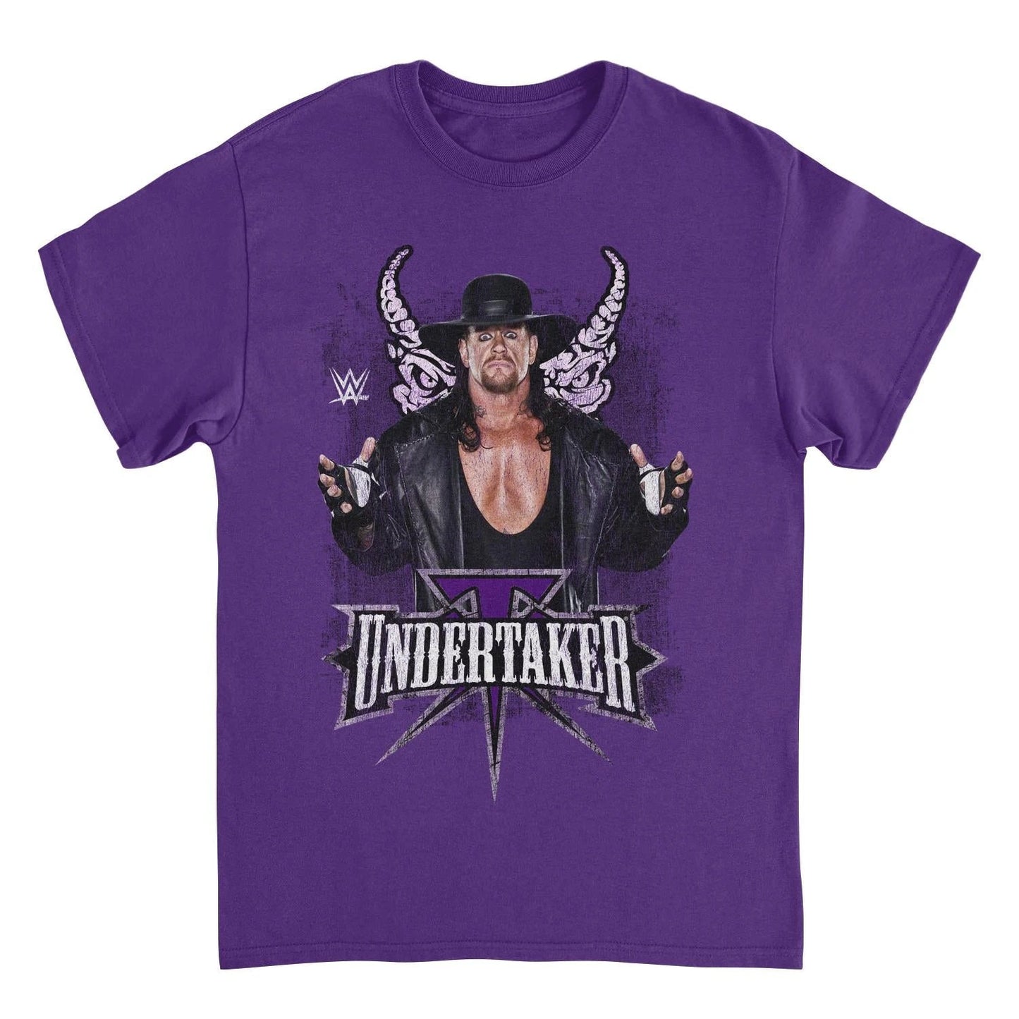 WWE Undertaker Horns Purple T-Shirt by HandyShopping4U2
