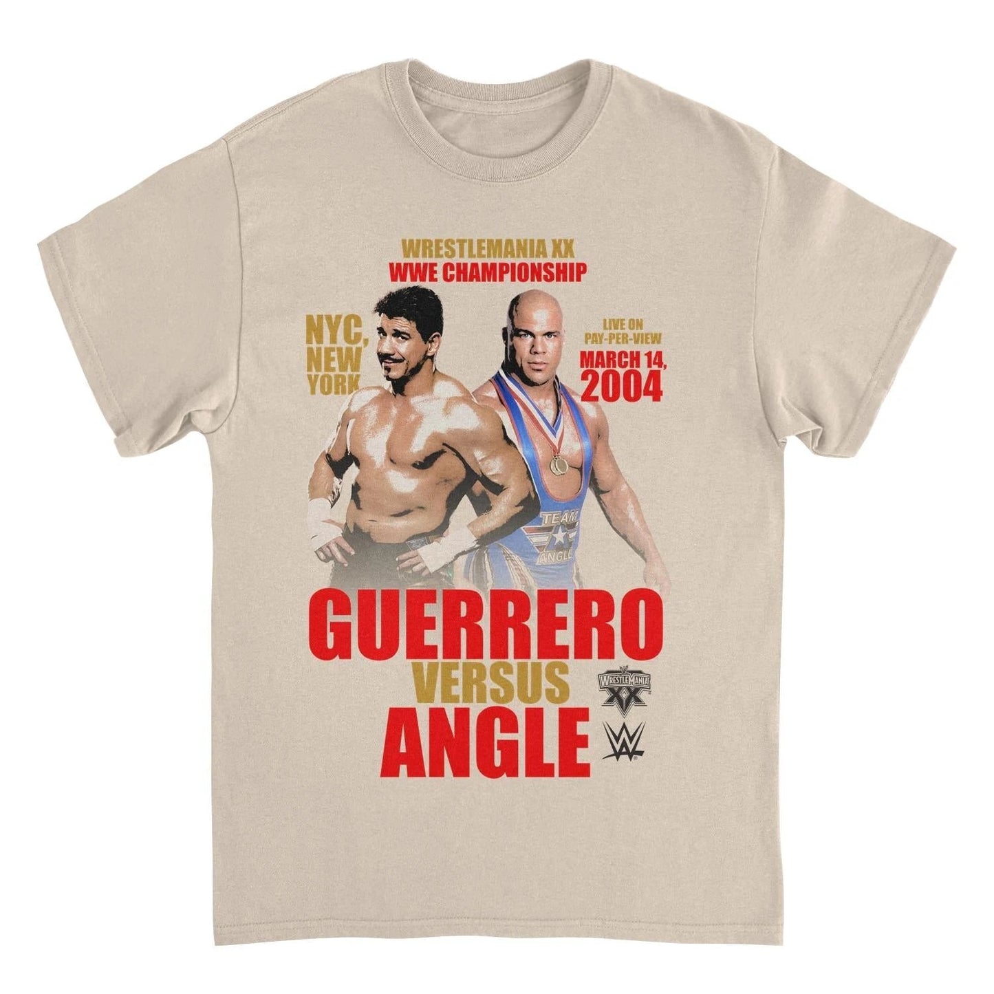 WWE Wrestlemania 20 Sand T-Shirt by HandyShopping4U2