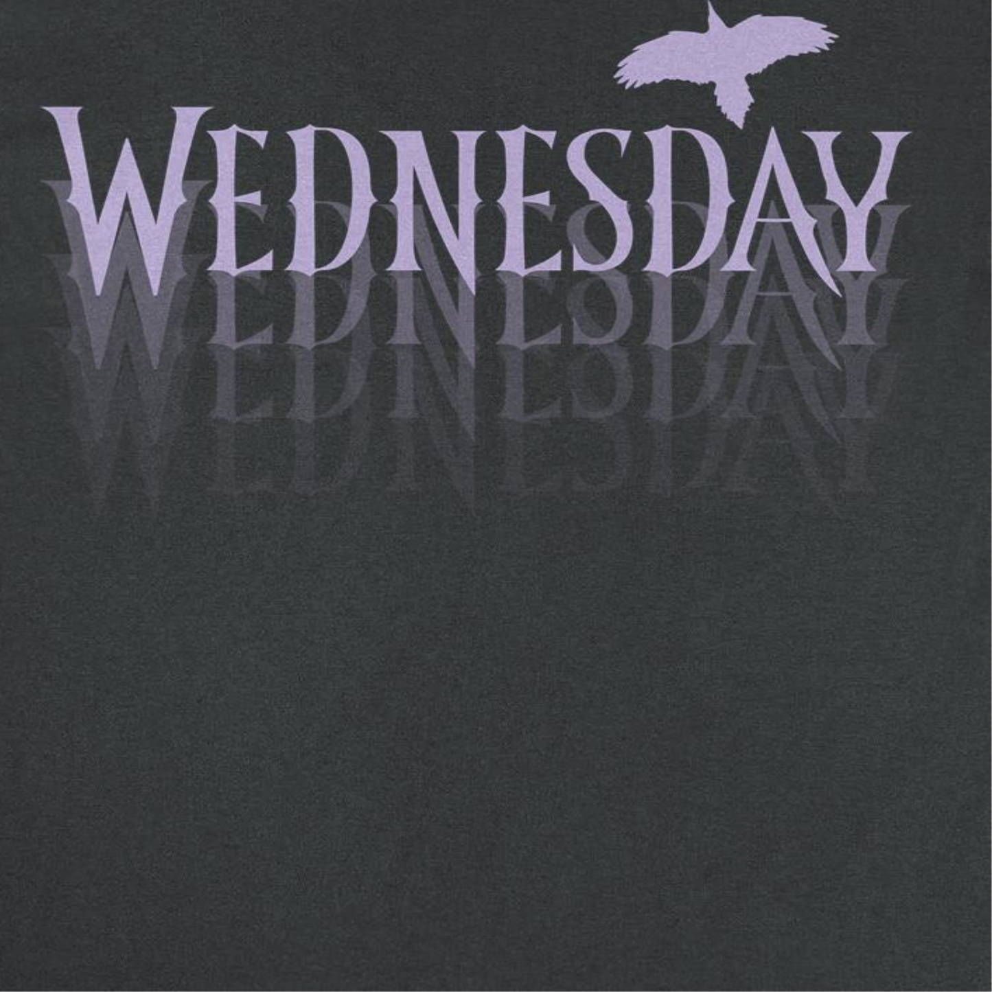 Wednesday Fading Logo Black T-Shirt by HandyShopping4U2