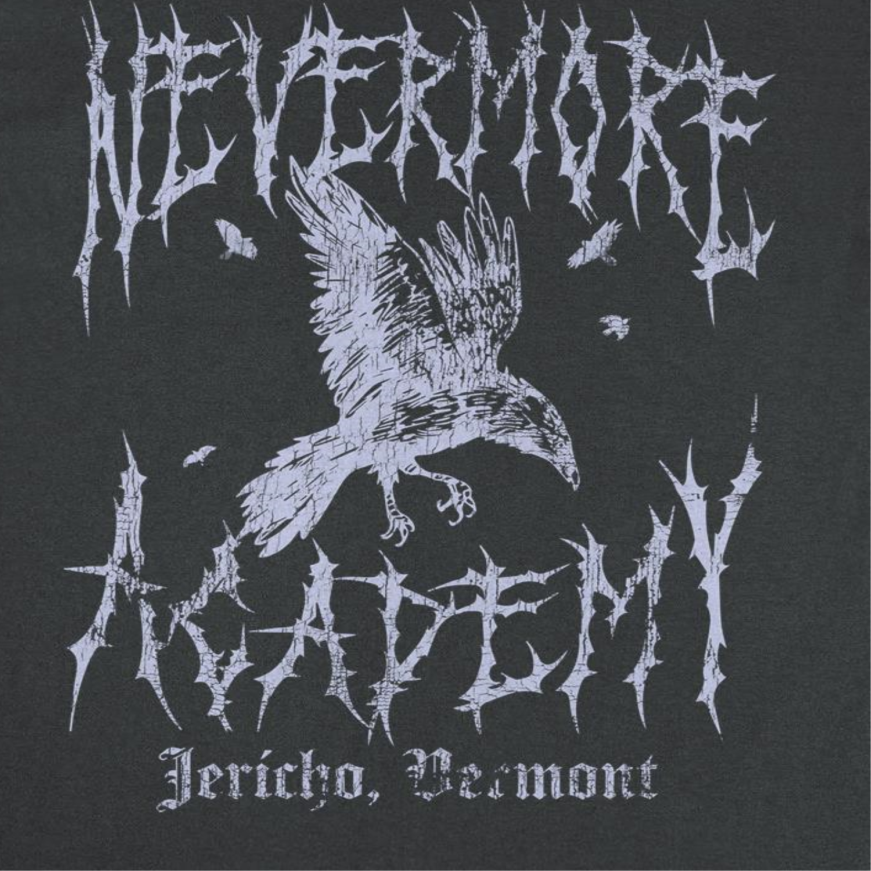 Wednesday Nevermore Academy Black T-Shirt by HandyShopping4U2
