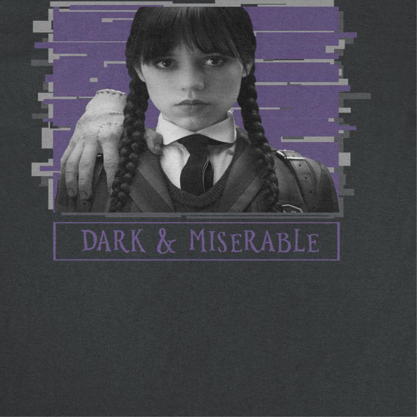 Wednesday Dead Inside Black T-Shirt by HandyShopping4U2