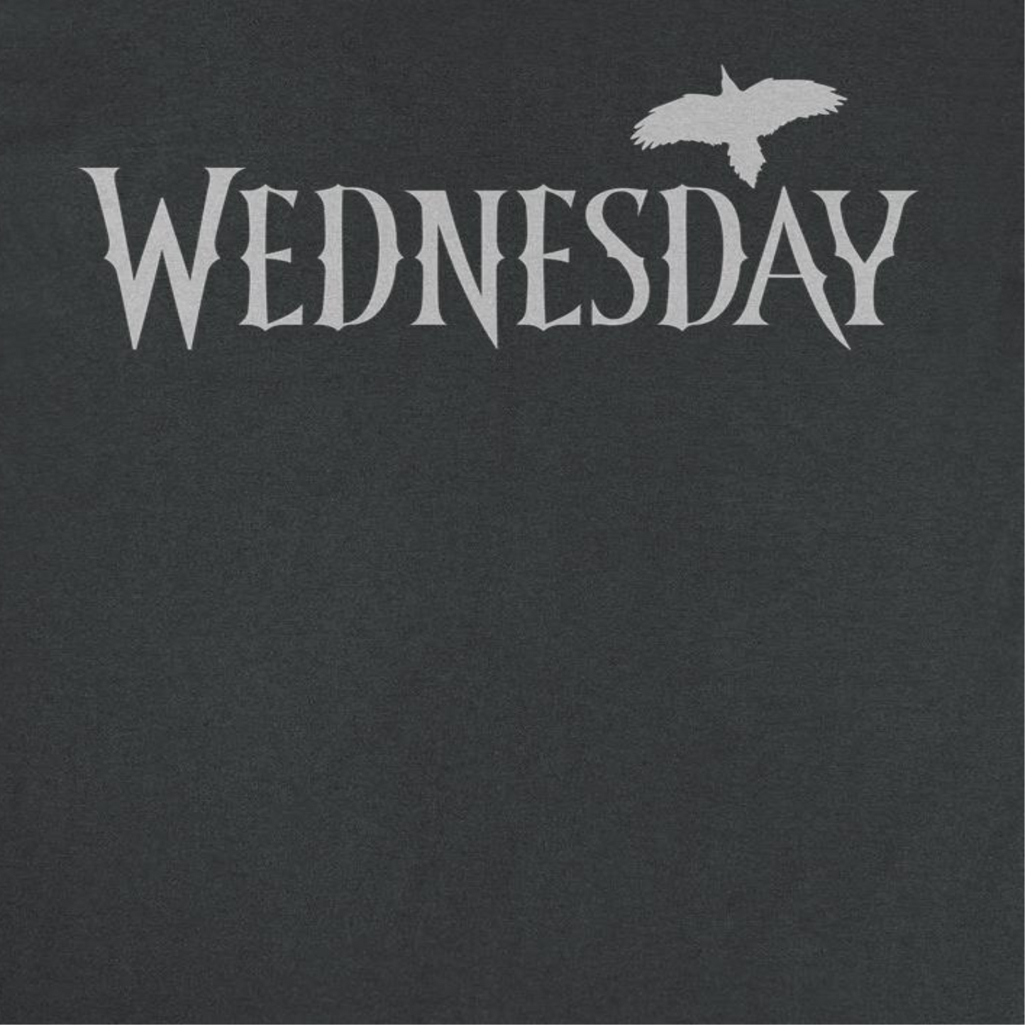 Wednesday Logo Gray Black T-Shirt by HandyShopping4U2