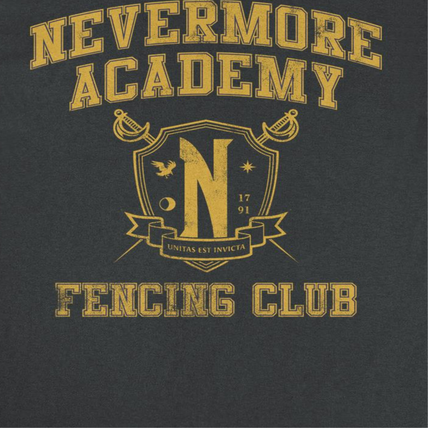 Wednesday Fencing 4 Black T-Shirt by HandyShopping4U2