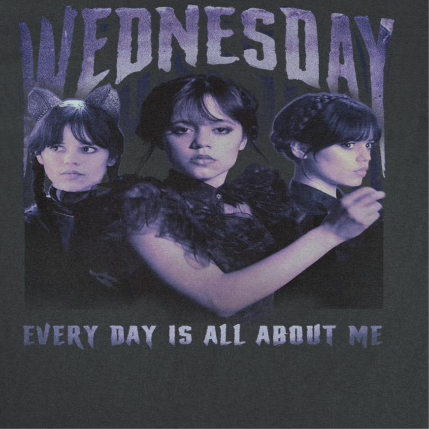 Wednesday All About Me Black T-Shirt by HandyShopping4U2