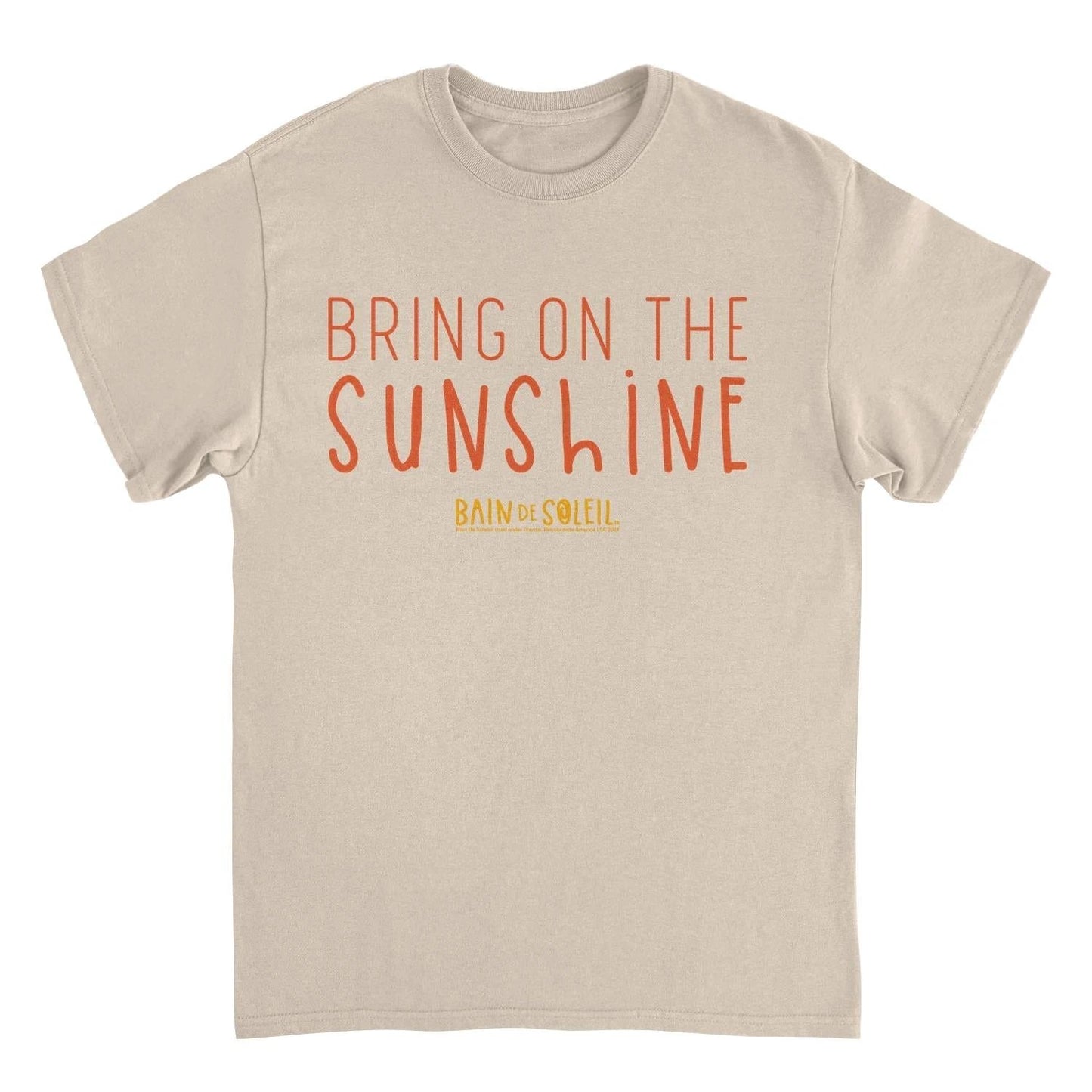 Bain De Soleil Bring On the Sunshine Retro Sunscreen Sand T-Shirt by HandyShopping4U2