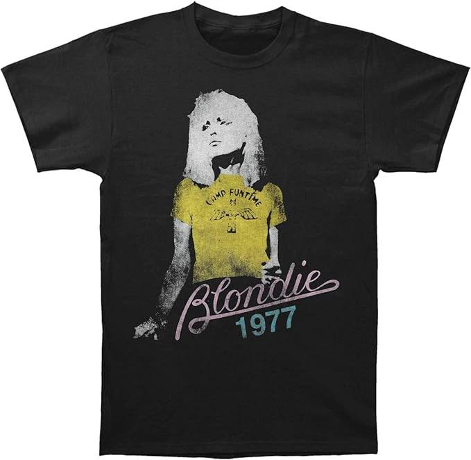 Blondie 1977 Debbie Harry Mens T-shirt Officially Licensed by Vintage Merch