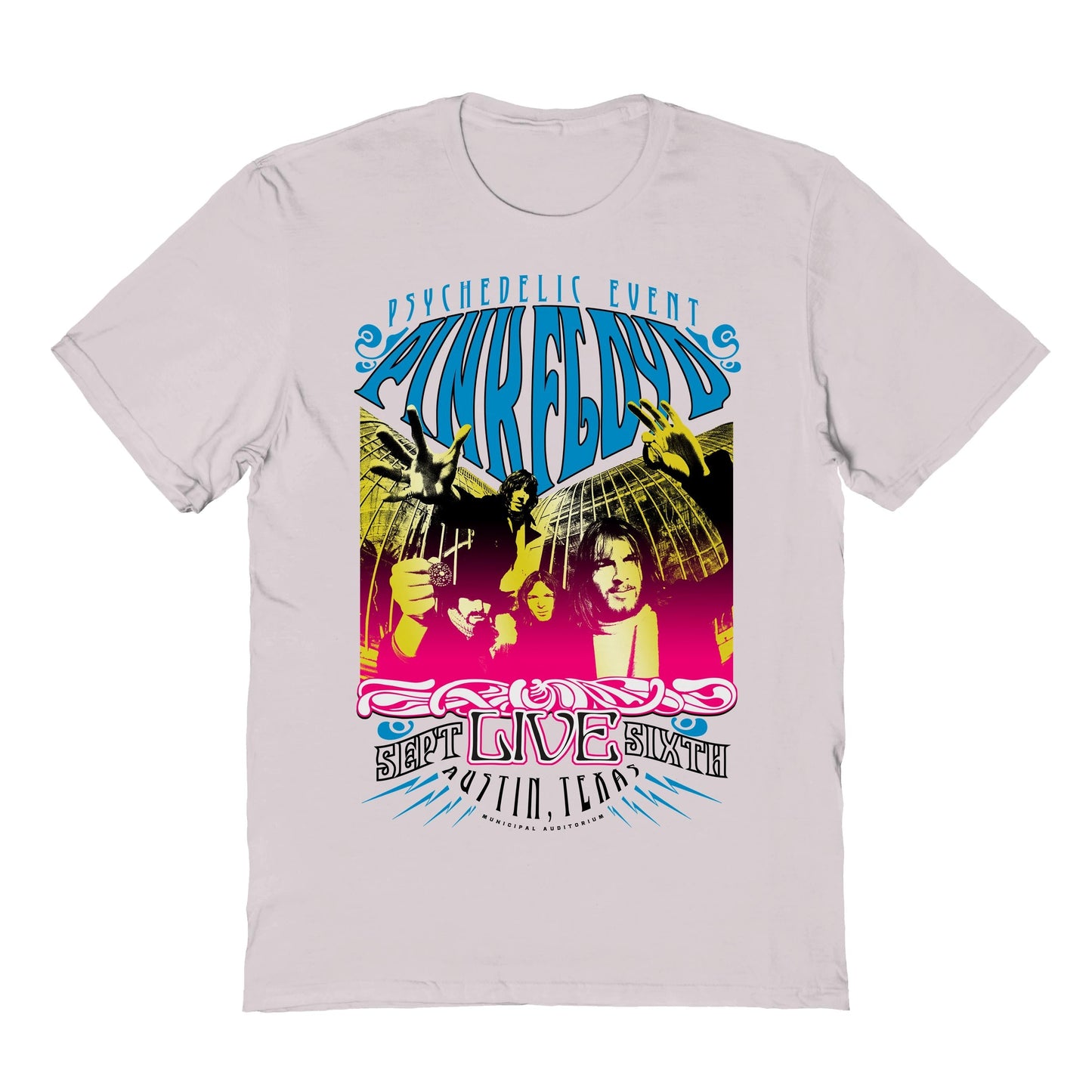 Goodie Two Sleeves Pink Floyd Psychedelic Poster T-Shirt