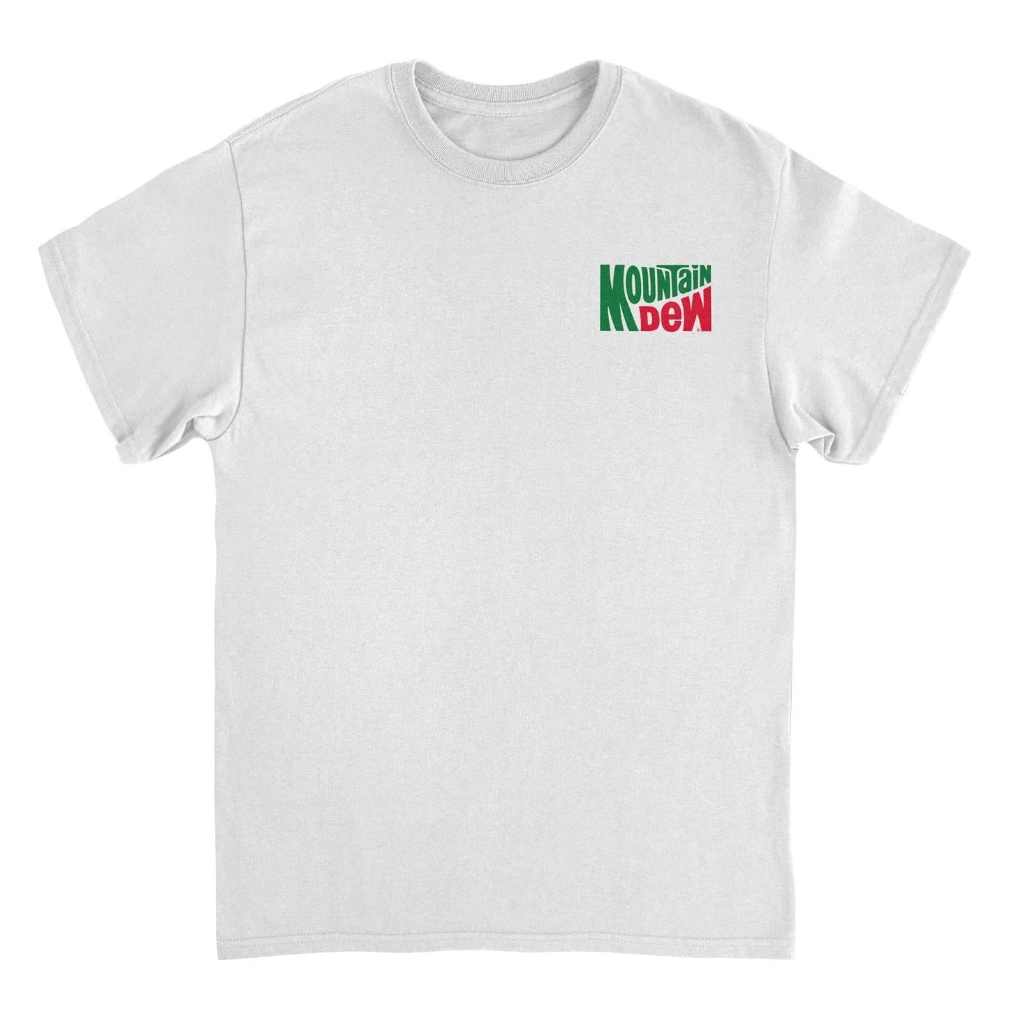 Mountain Dew Vintage Logo White T-Shirt by HandyShopping4U2