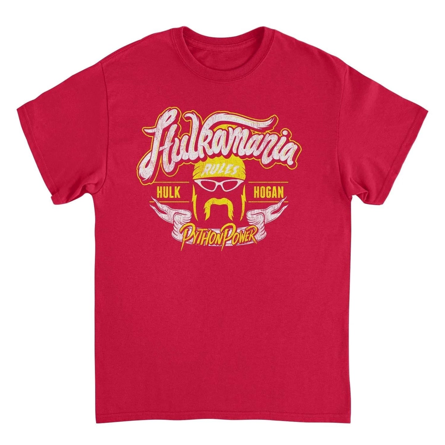 WWE Hulkamania Red T-Shirt by HandyShopping4U2