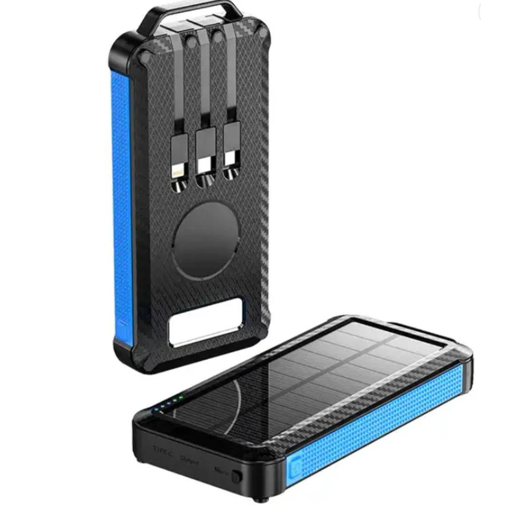 Ip65 Waterproof Portable Wireless Solar Power Bank Panel Charger Solar Power bank Usb-C by HandyShopping4U2