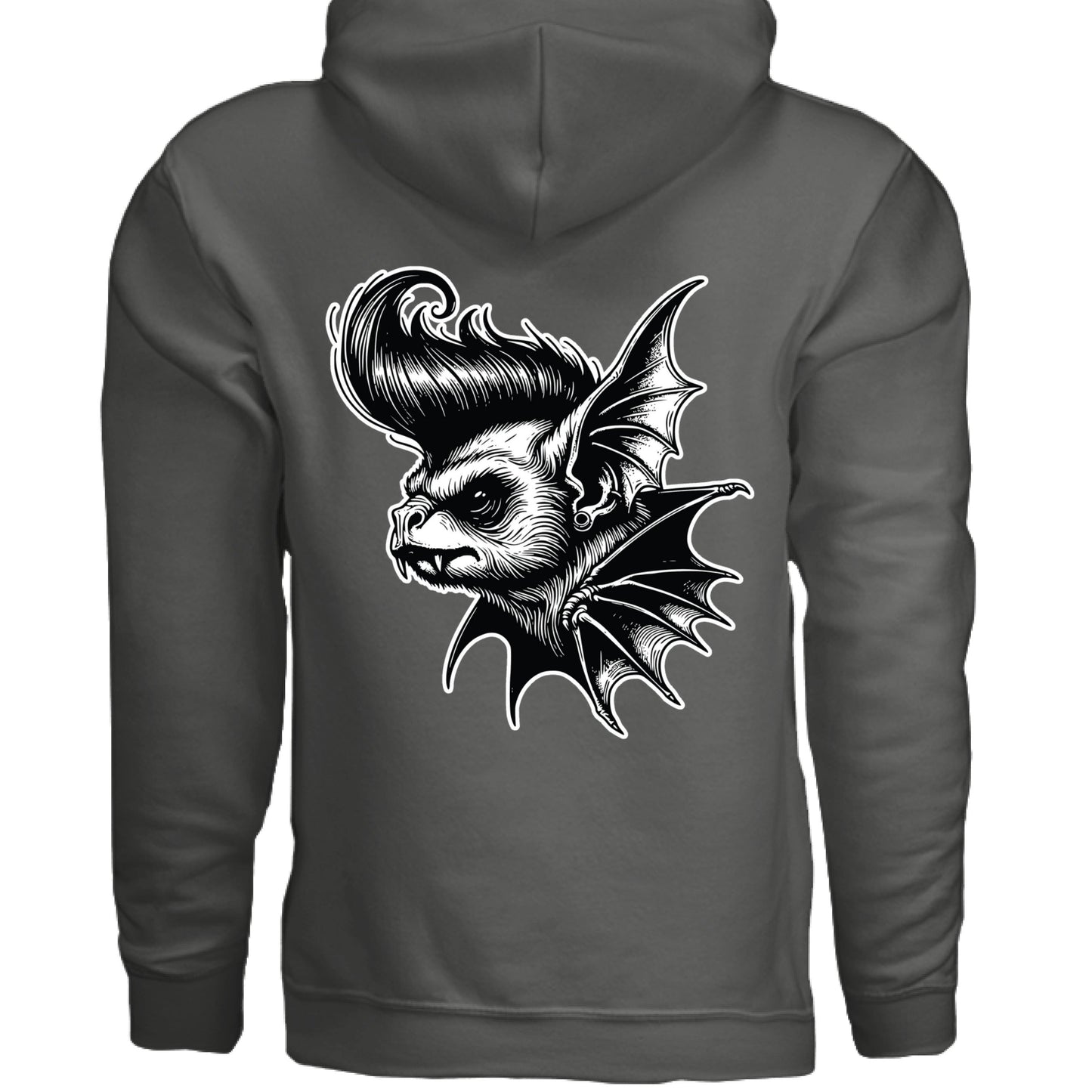 Grave Digs Rockabilly Punk Bat Unisex Hoodie