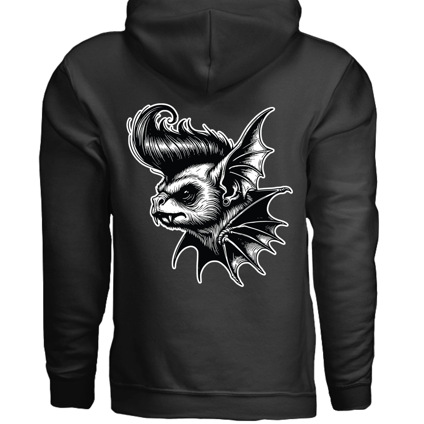 Grave Digs Rockabilly Punk Bat Unisex Hoodie