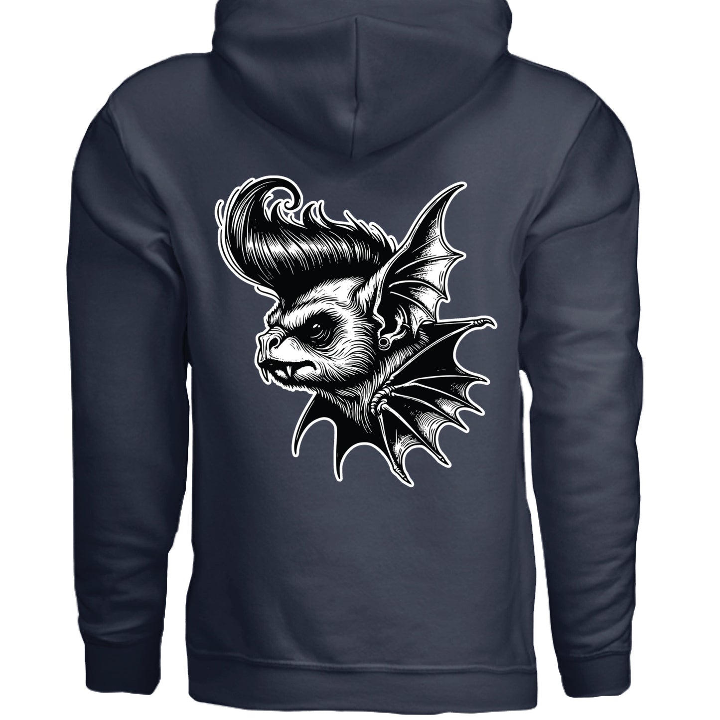 Grave Digs Rockabilly Punk Bat Unisex Hoodie