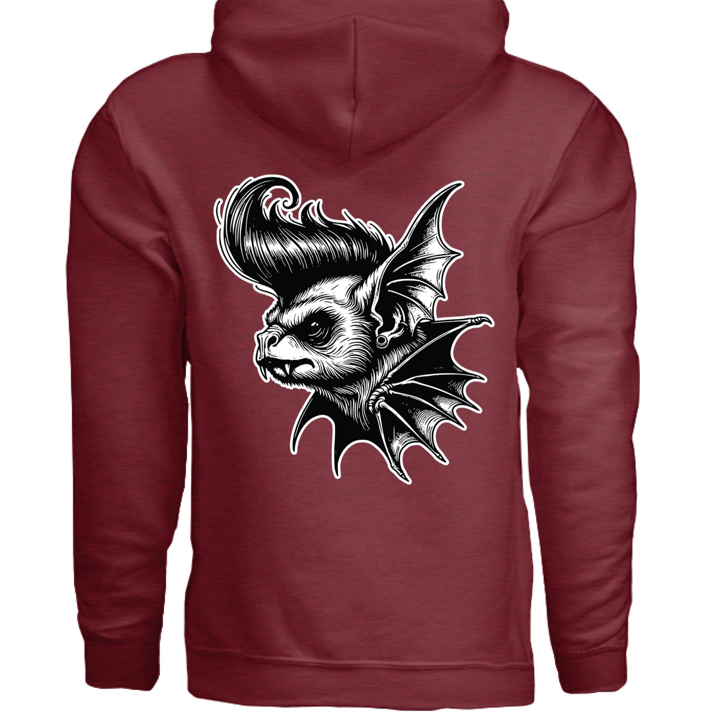 Grave Digs Rockabilly Punk Bat Unisex Hoodie
