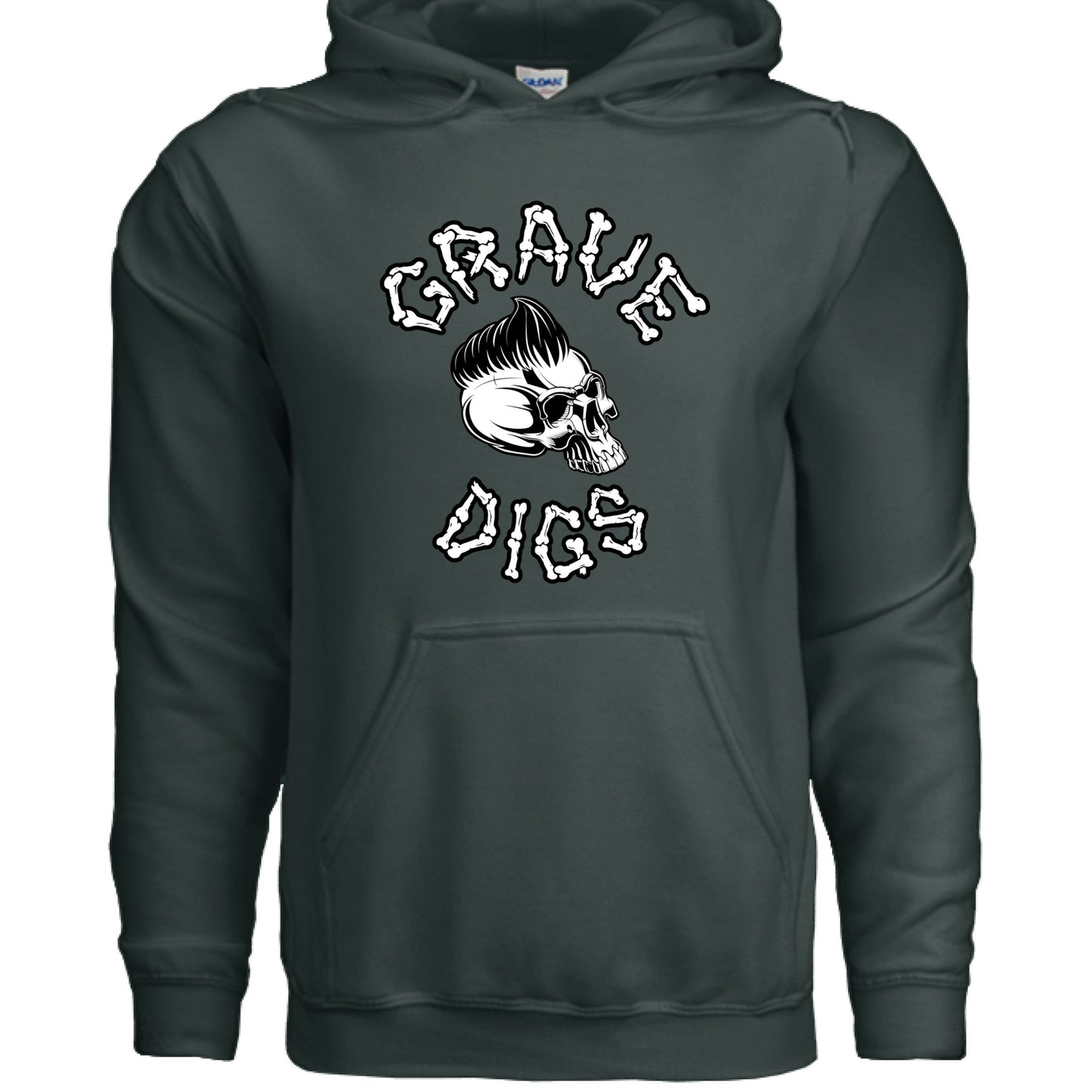 Grave Digs Rockabilly Punk Bat Unisex Hoodie