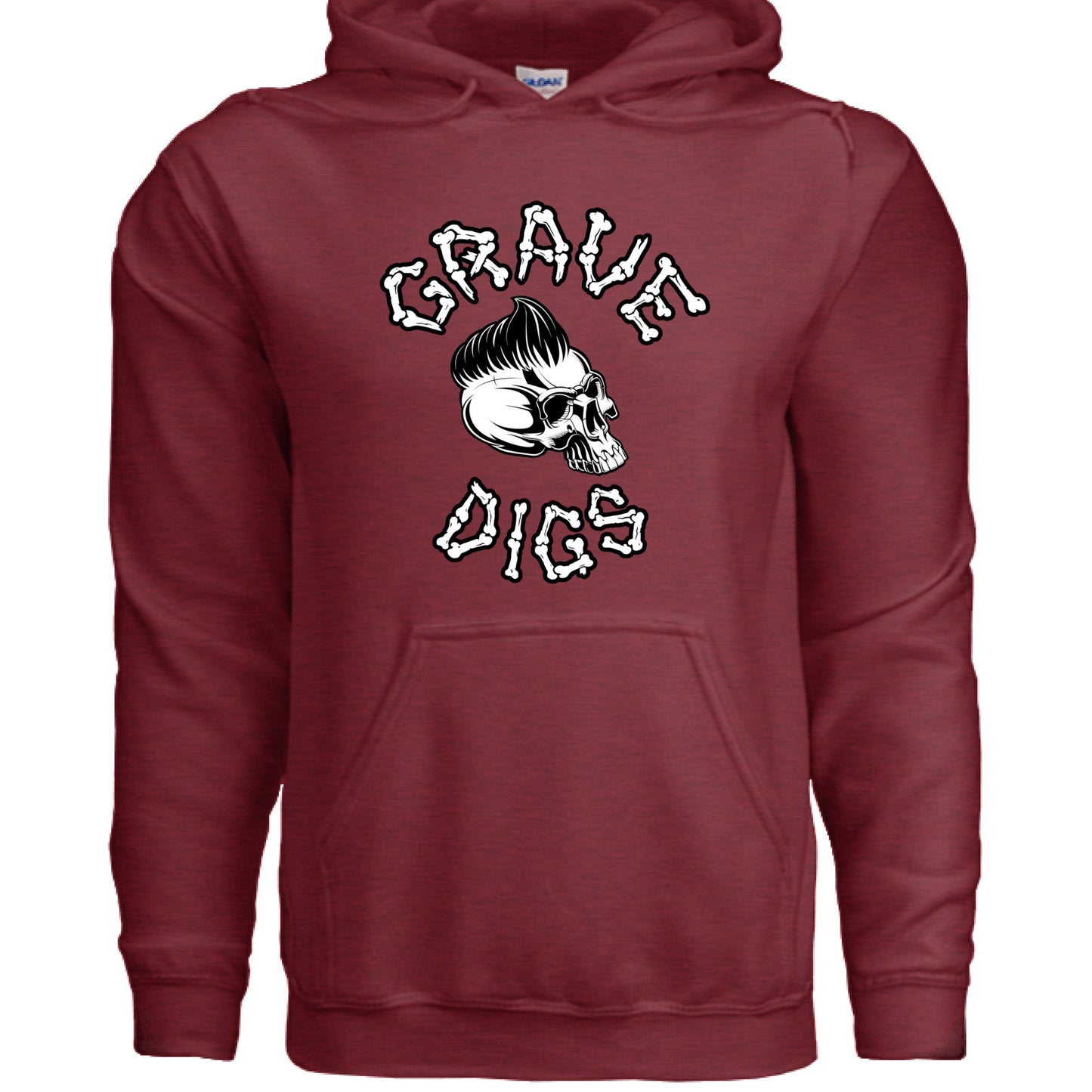 Grave Digs Rockabilly Punk Bat Unisex Hoodie